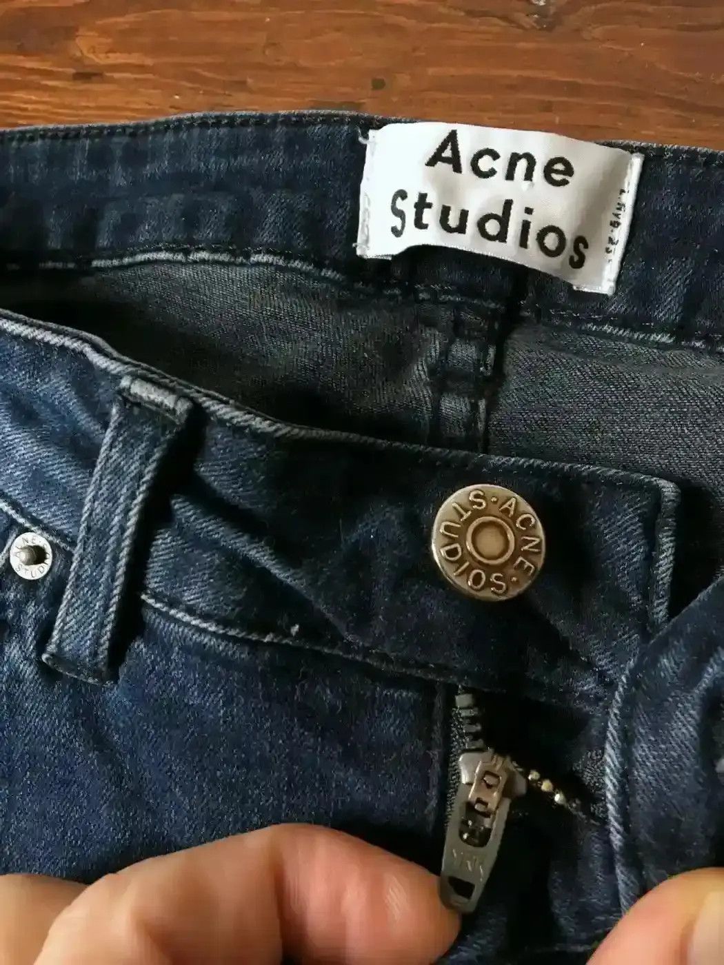 Acne Studios ACNE STUDIOS SKIN 5 DEEP Wmns Unisex Skinny Jns Size 26" / US 2 / IT 38 - 3 Thumbnail