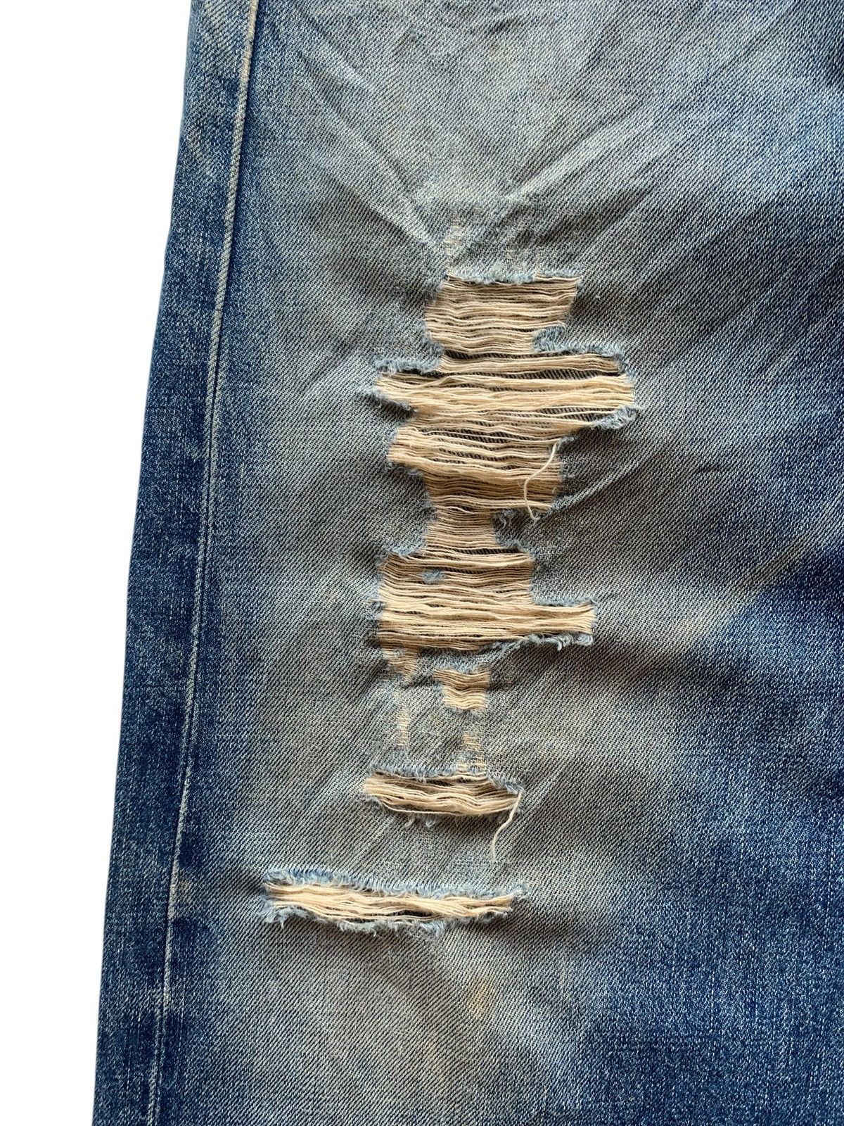 Wrangler VINTAGE WRANGLER SELVEDGE BAGGY RUSTY DISTRESSED DENIM Size US 33 - 13 Thumbnail