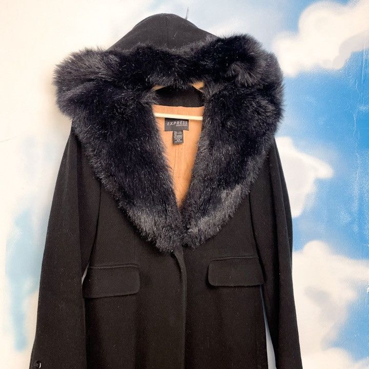 Express Vintage hooded floor-length wool coat Size M / US 6-8 / IT 42-44 - 7 Thumbnail