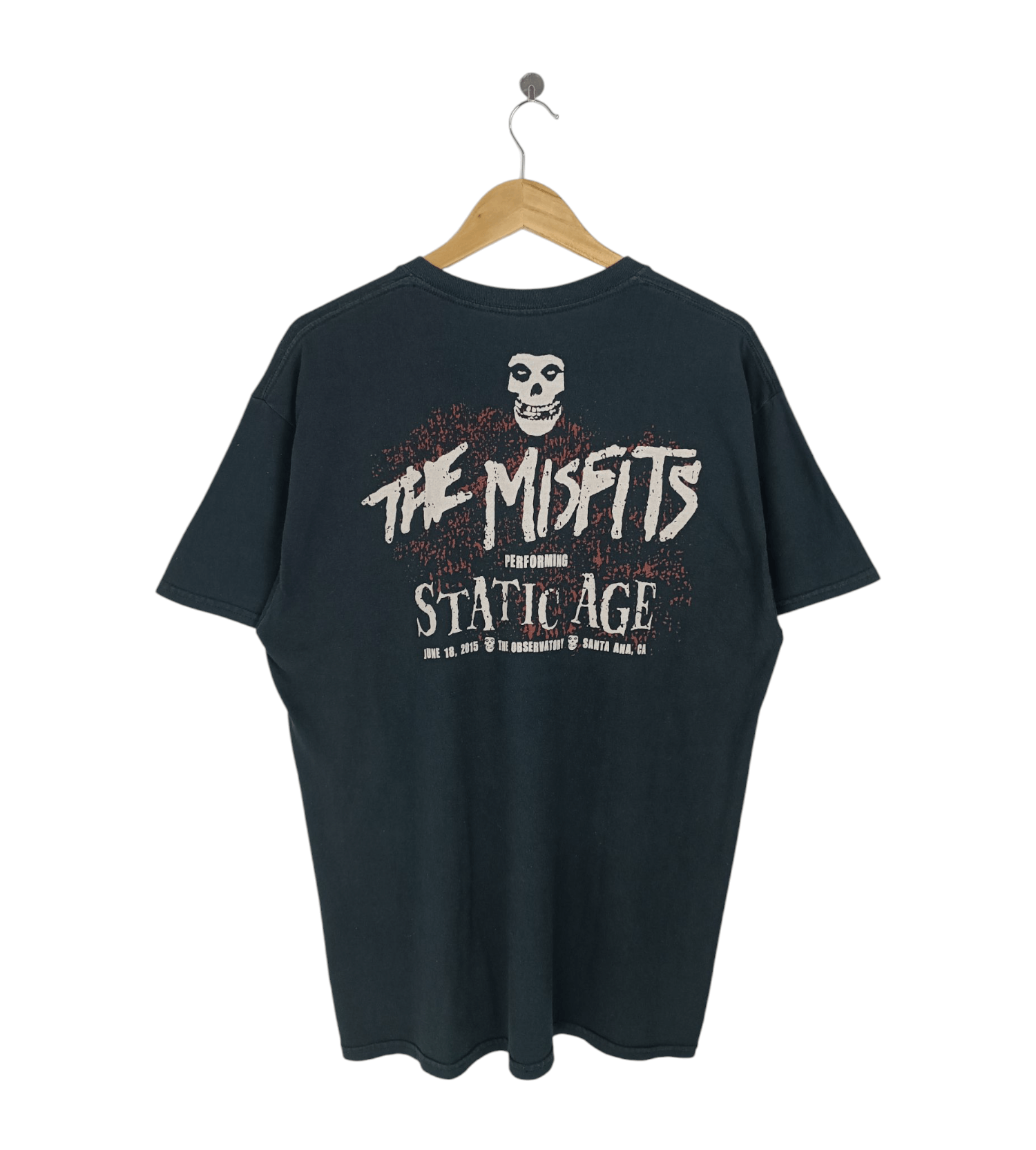 Band Tees VINTAGE THE MISFITS STATIC AGE FADED PUNK HORROR DANZIG TEE Size US L / EU 52-54 / 3 - 2 Thumbnail