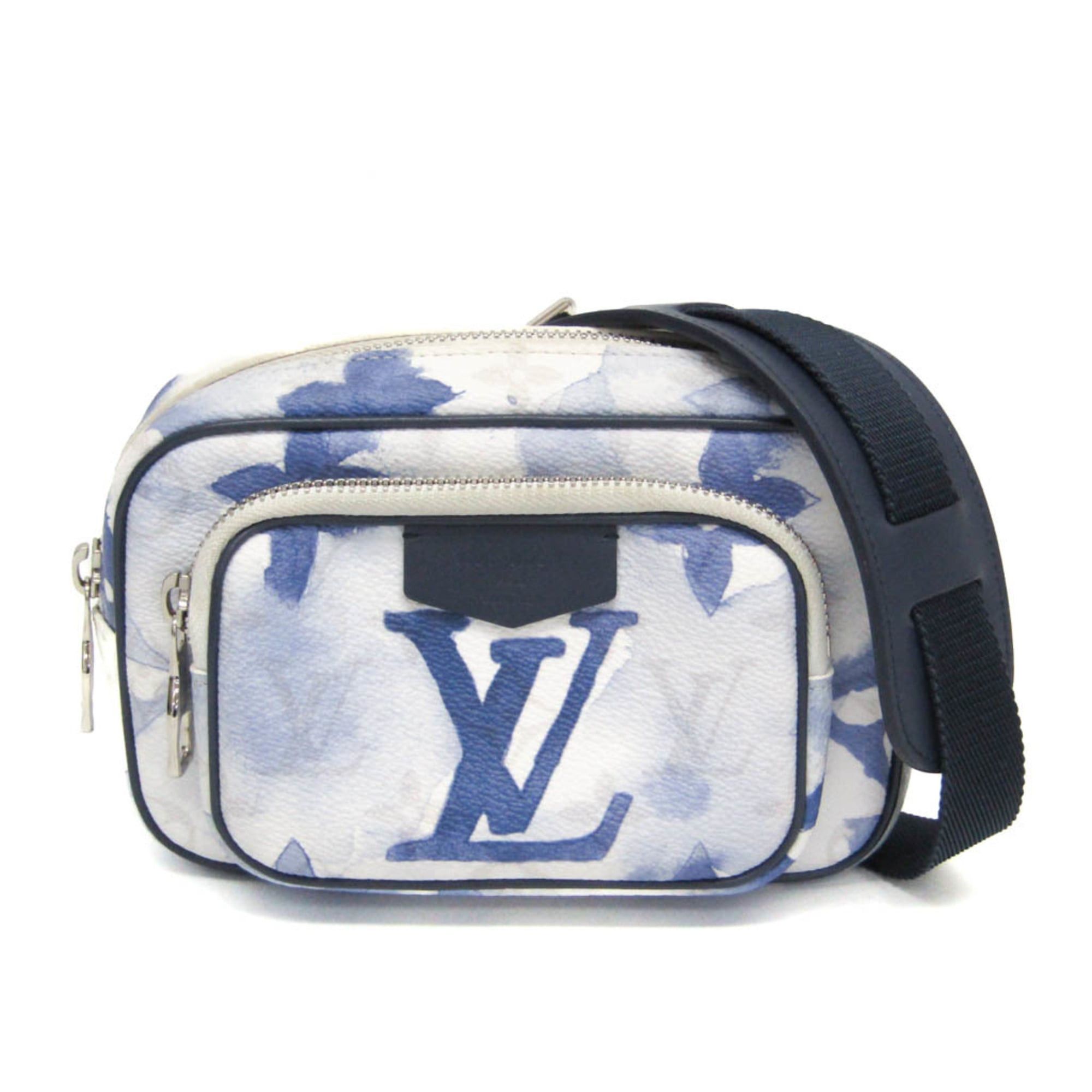 Louis Vuitton Louis Vuitton Monogram Outdoor Pouch M45763 Men,Women Pouch,Shoulder Bag Blue,White Size ONE SIZE - 1 Thumbnail