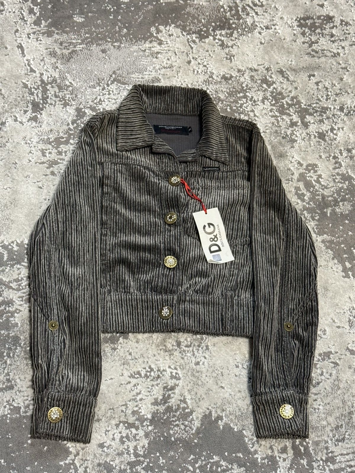 Dolce & Gabbana Dolce & Gabbana Vintage Brown Cropped streetwear Jacket y2k Size S / US 4 / IT 40 - 1 Thumbnail