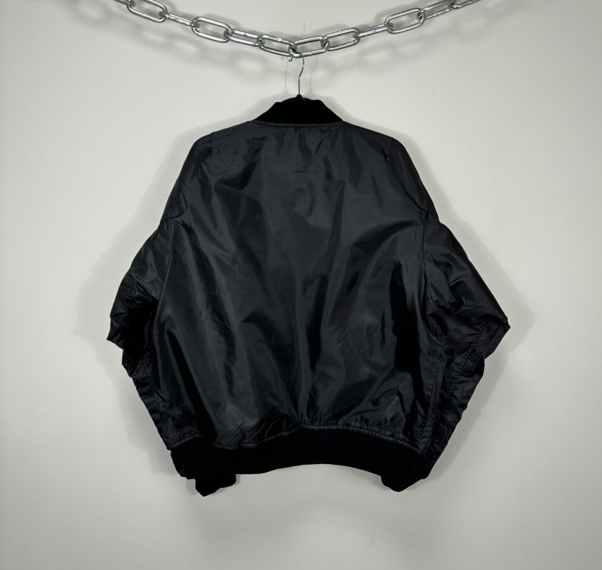 Vintage Vintage MA-1 Black Military Reversible Flight Bomber Jacket Size US XL / EU 56 / 4 - 3 Thumbnail