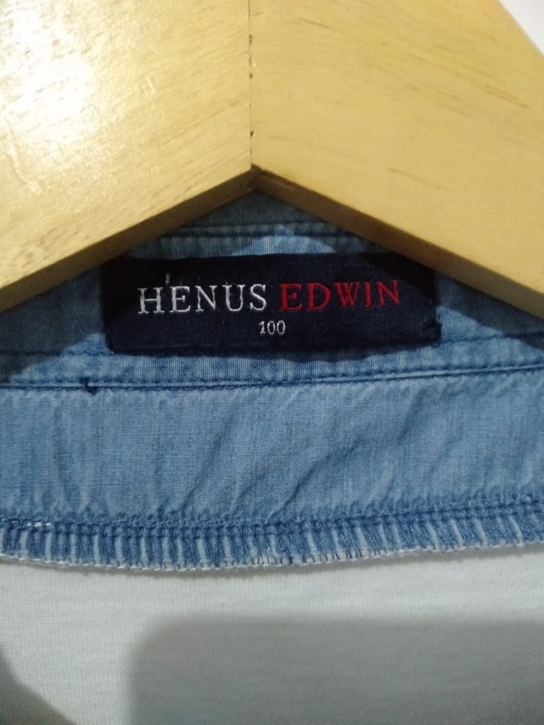 If Six Was Nine × Japanese Brand JAPANESE HENUS EDWIN DOUBLE LAYER LONG SHIRT Size US M / EU 48-50 / 2 - 6 Thumbnail