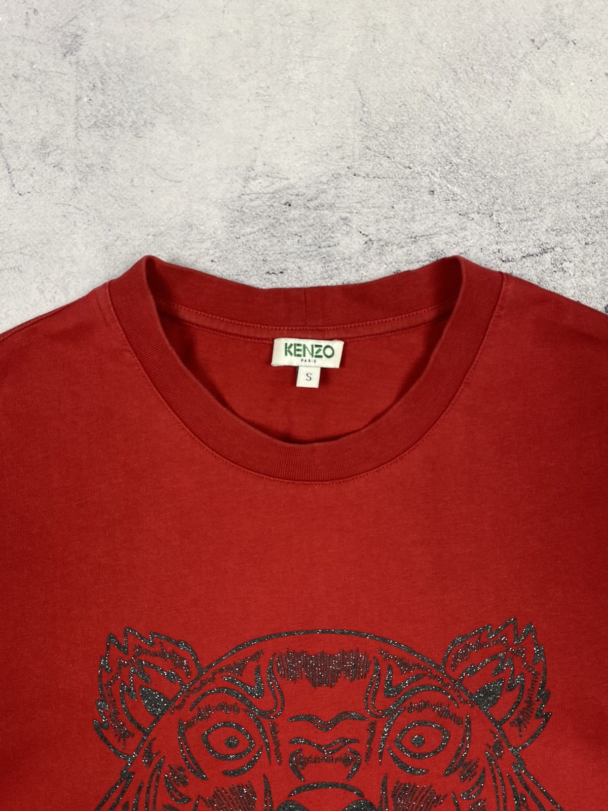 Kenzo Kenzo Paris Tiger Big Logo Red Men’s T Shirt size s Size US S / EU 44-46 / 1 - 3 Thumbnail