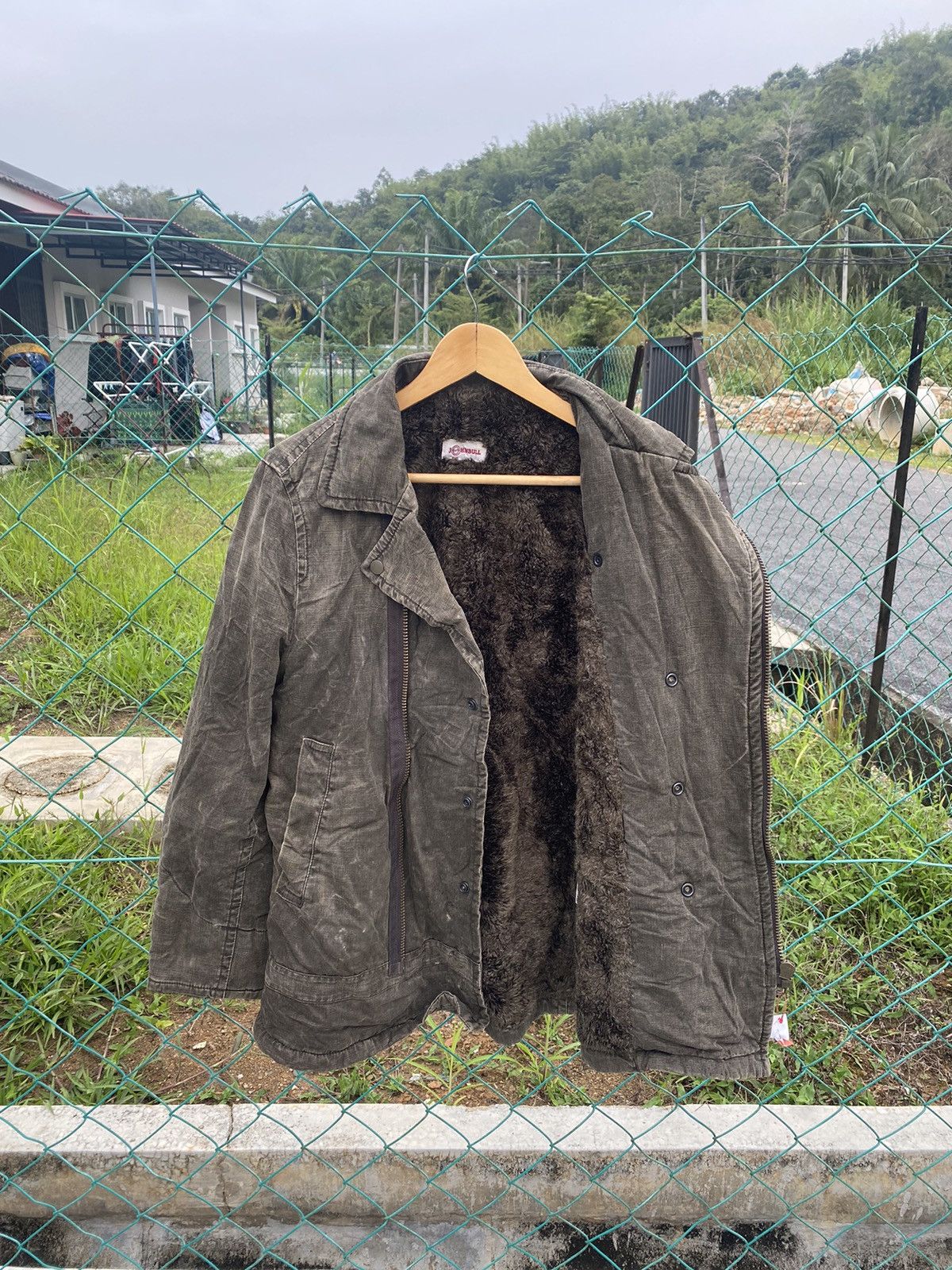 Japanese Brand × Johnbull AW John Bull Fax Fur Liner Olive Green Jacket Size M / US 6-8 / IT 42-44 - 3 Thumbnail
