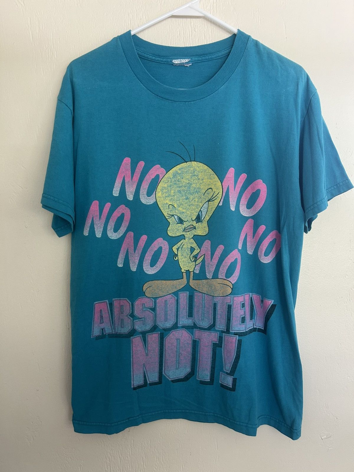Vintage Vintage Tweety Bird No No No Absolutely Not Graphic T-shirt Size US L / EU 52-54 / 3 - 1 Thumbnail