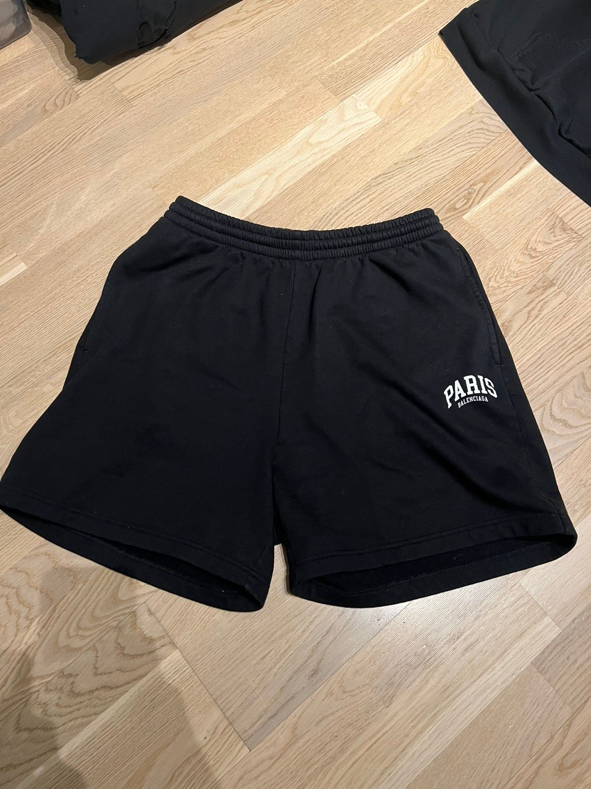 Pre-owned Balenciaga Paris Black Shorts