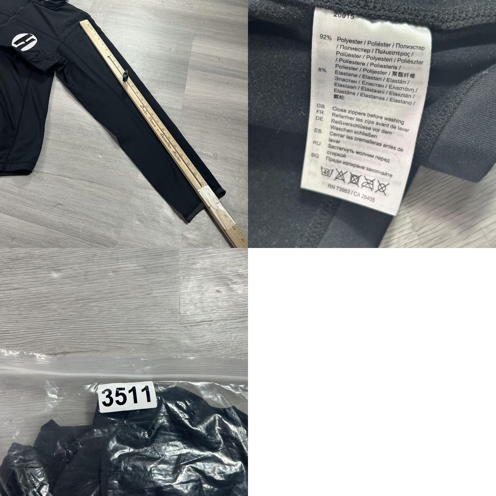 Helly Hansen Helly Hansen Pullover Mens L Black 1/4 Zip Long Sleeve Top Performance Size US L / EU 52-54 / 3 - 8 Thumbnail