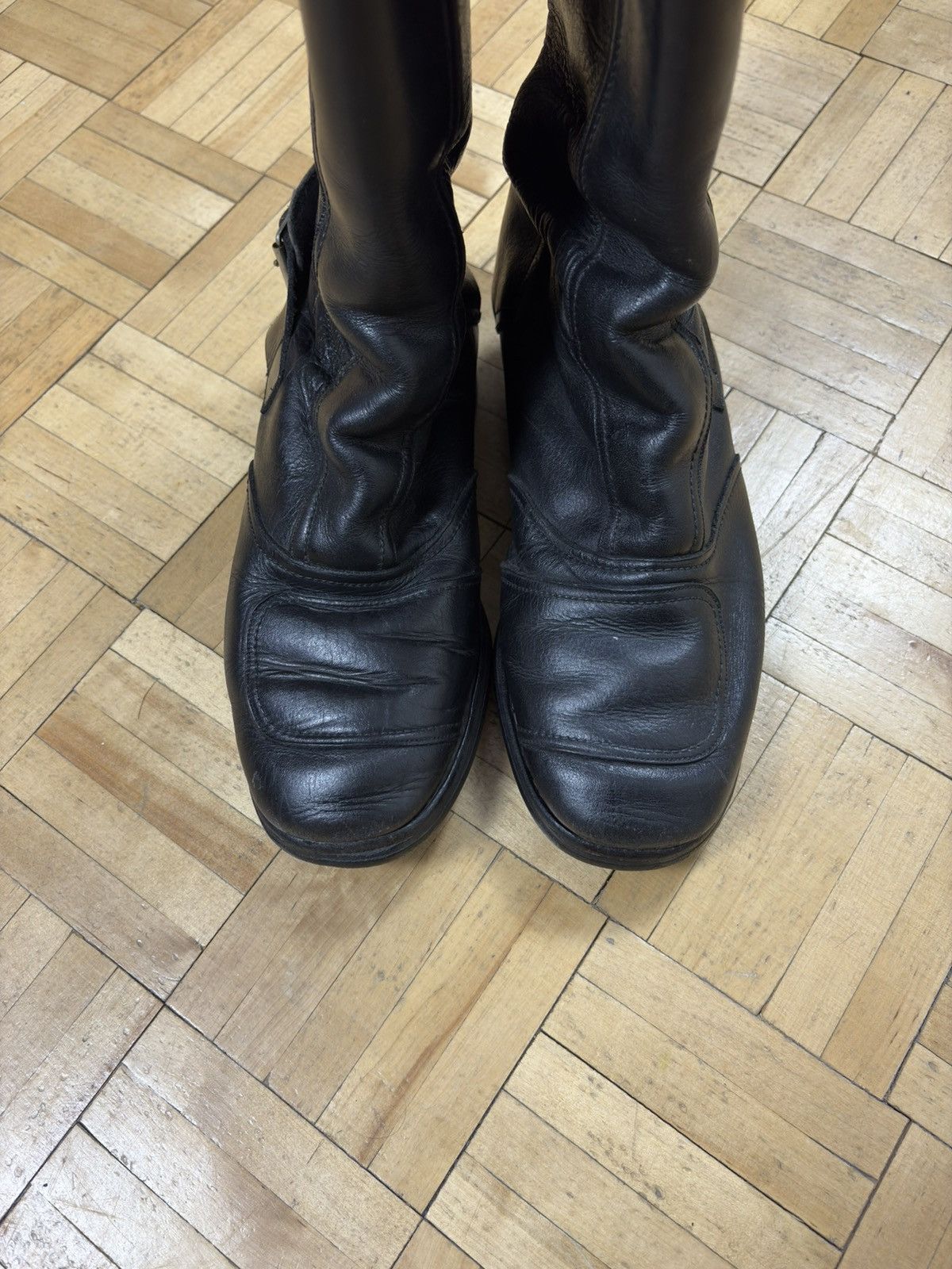 Vintage Rare Vintage 60s 70s Rivetts London Itshide Leather Enduro Size US 7.5 / IT 37.5 - 2 Thumbnail
