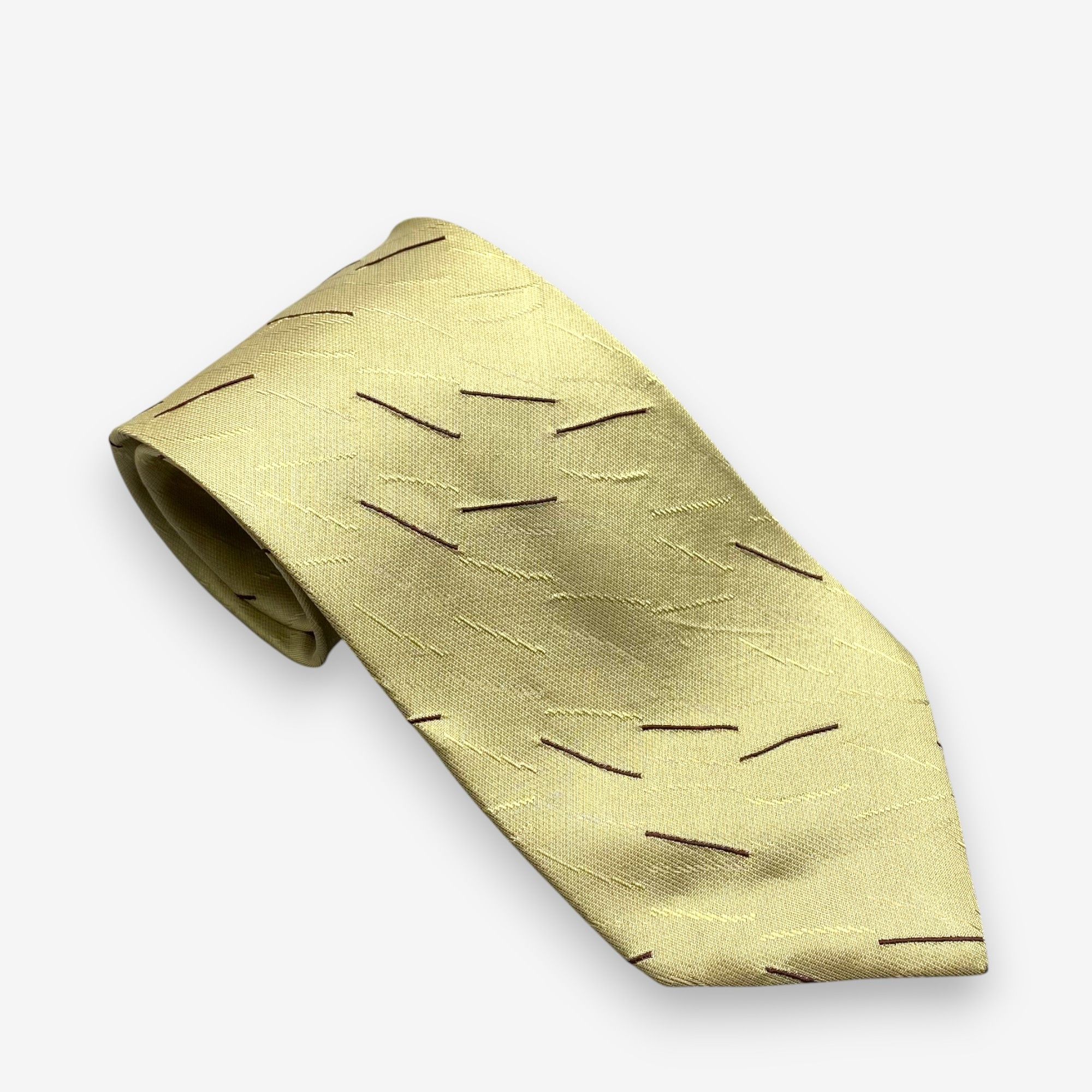Issey Miyake Vintage Issey Miyake SILK Necktie Cravate Pure Silk Neck Tie Size ONE SIZE - 1 Thumbnail