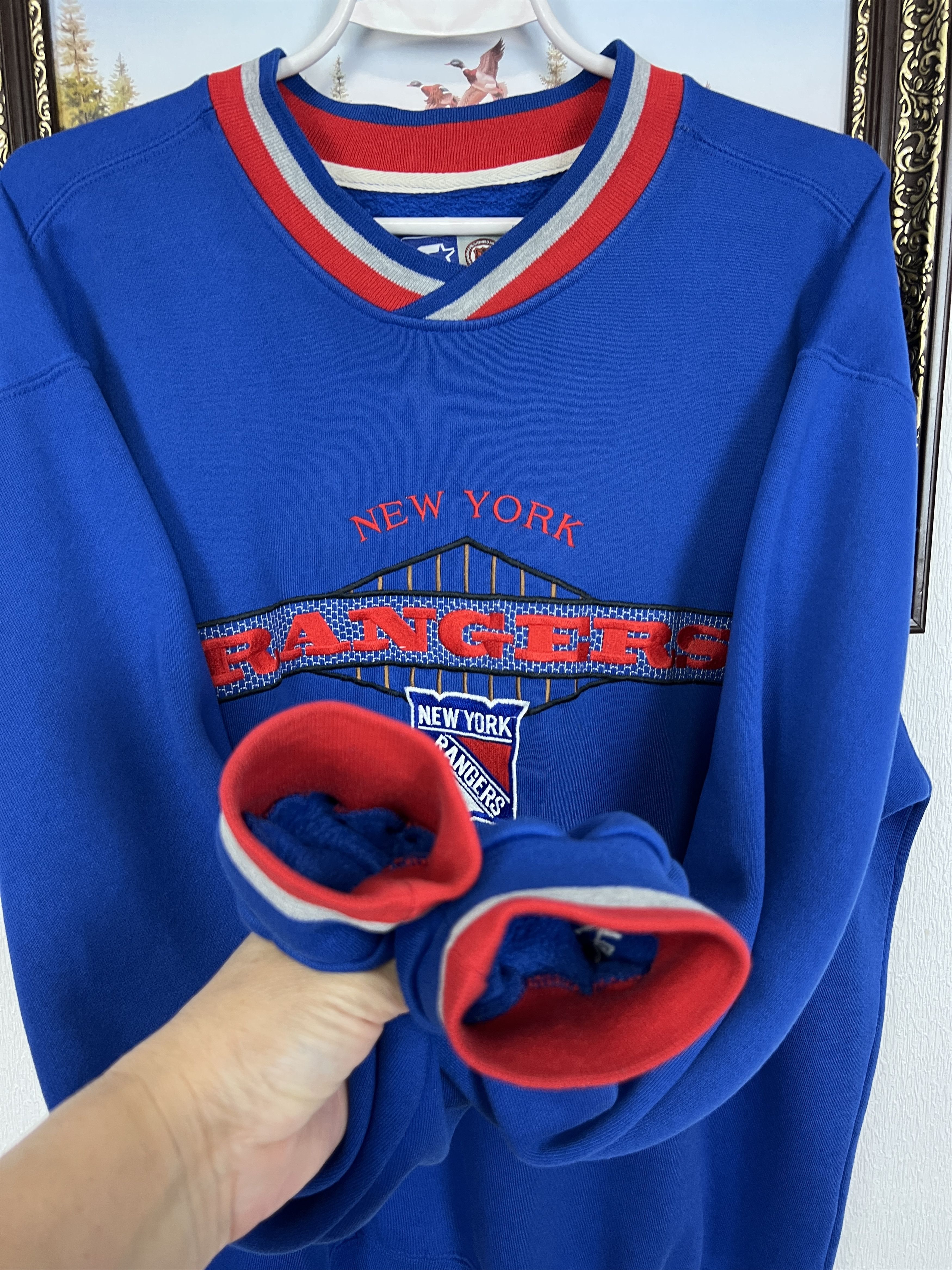 Starter Vintage Starter New York Rangers NHL Sweatshirt Size US L / EU 52-54 / 3 - 8 Thumbnail