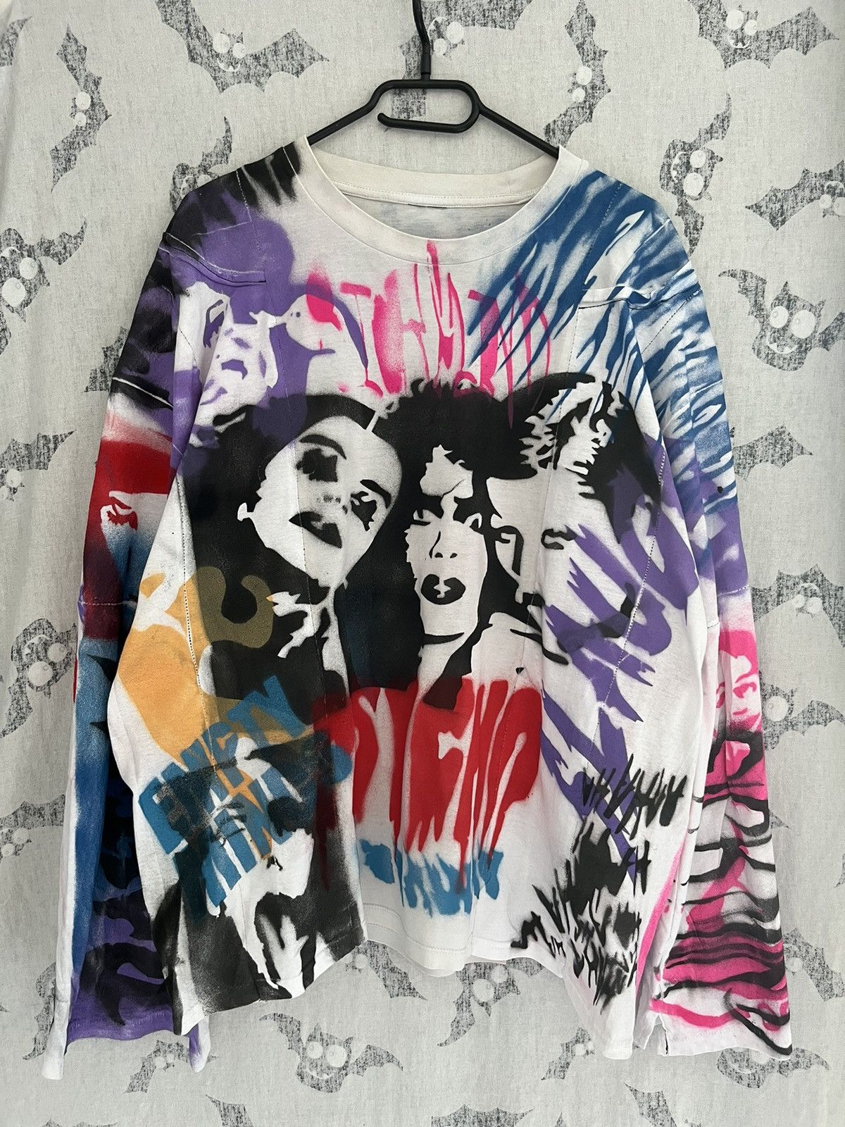 Vintage Vintage Custom Longsleeve Psycho Rave y2k asymetric demon Size US L / EU 52-54 / 3 - 15 Thumbnail