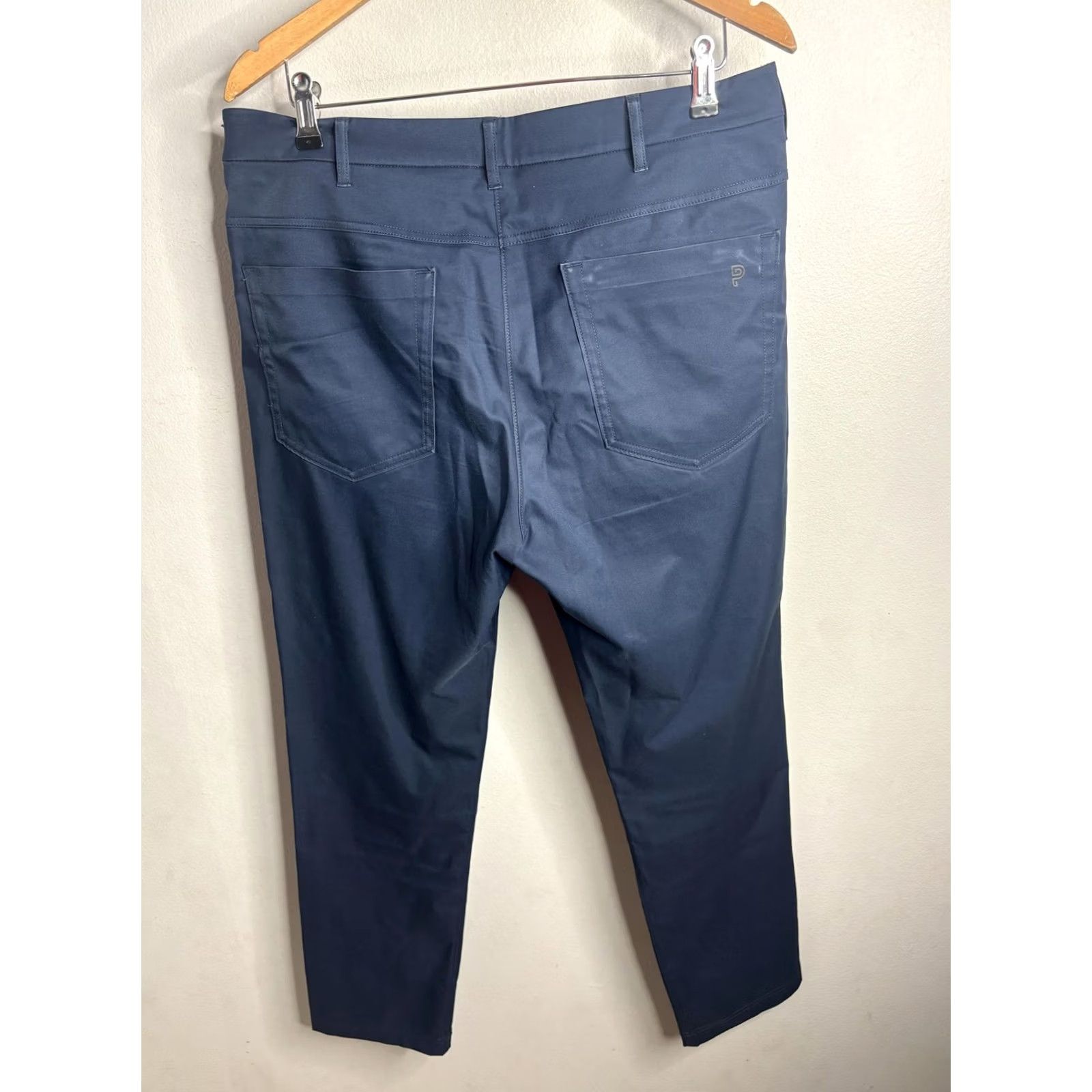 Vintage Public Rec Blue Chino Pants Mens 33x32 Straight Leg 5 Pocket Casual Zip Fly Size US 33 - 6 Thumbnail