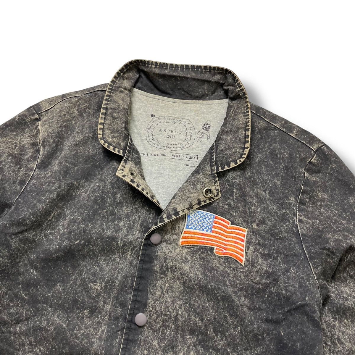 Aspesi aspesi blu usa flag acid colours coach jacket Size US S / EU 44-46 / 1 - 7 Thumbnail