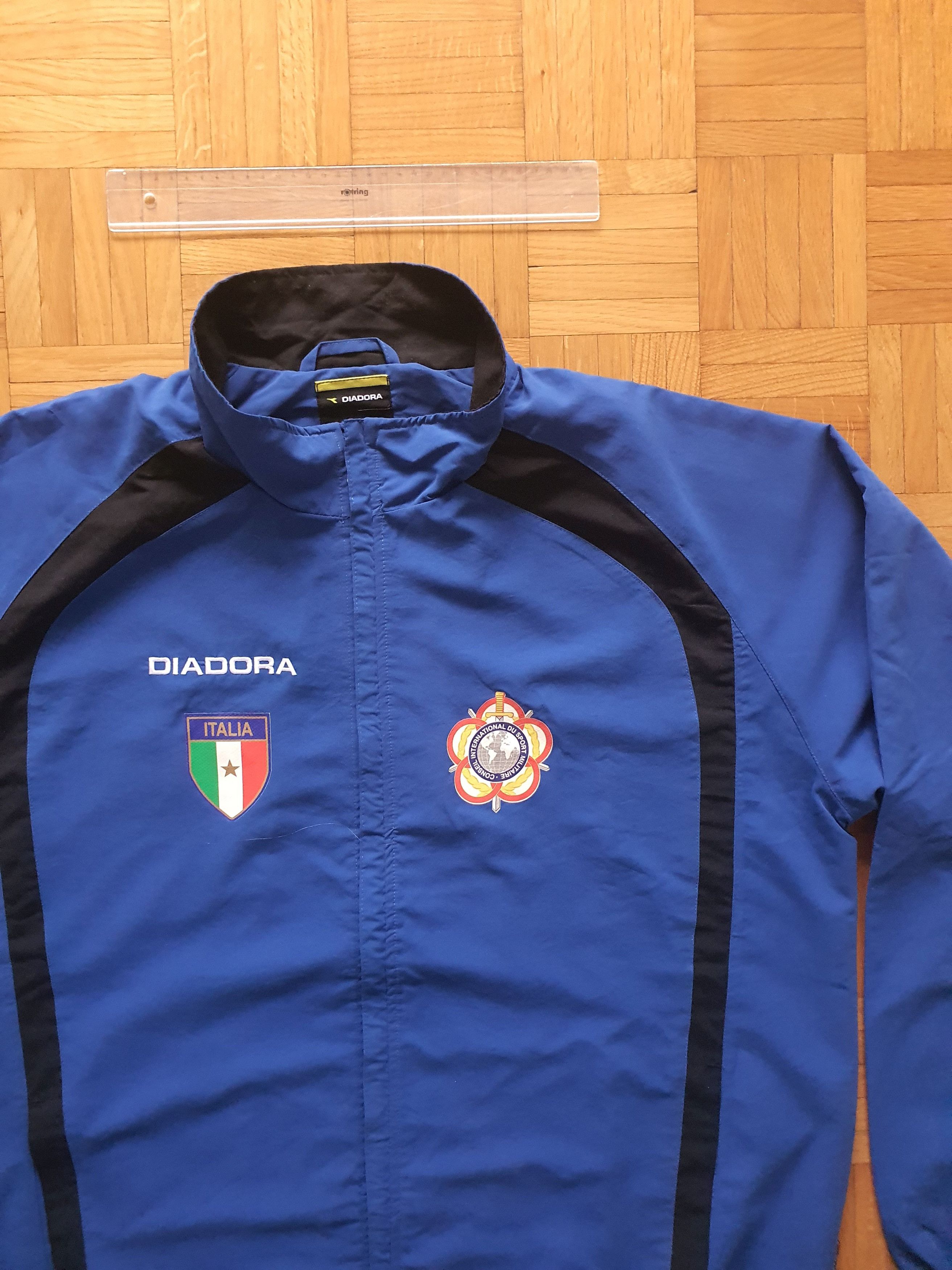 Diadora Vintage (1990s) Tracksuit Top Jacket - Italy Military Size US XXL / EU 58 / 5 - 3 Thumbnail