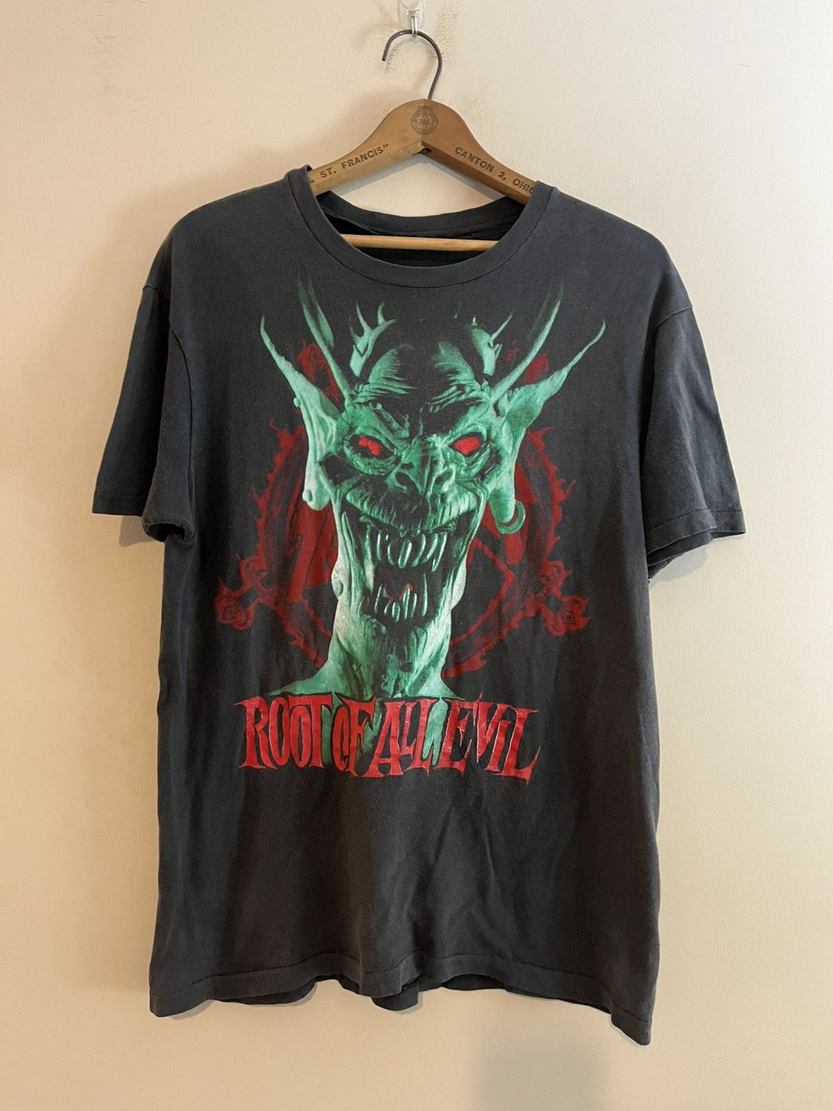 Band Tees × Slayer × Vintage Vintage Slayer Root Of All Evil