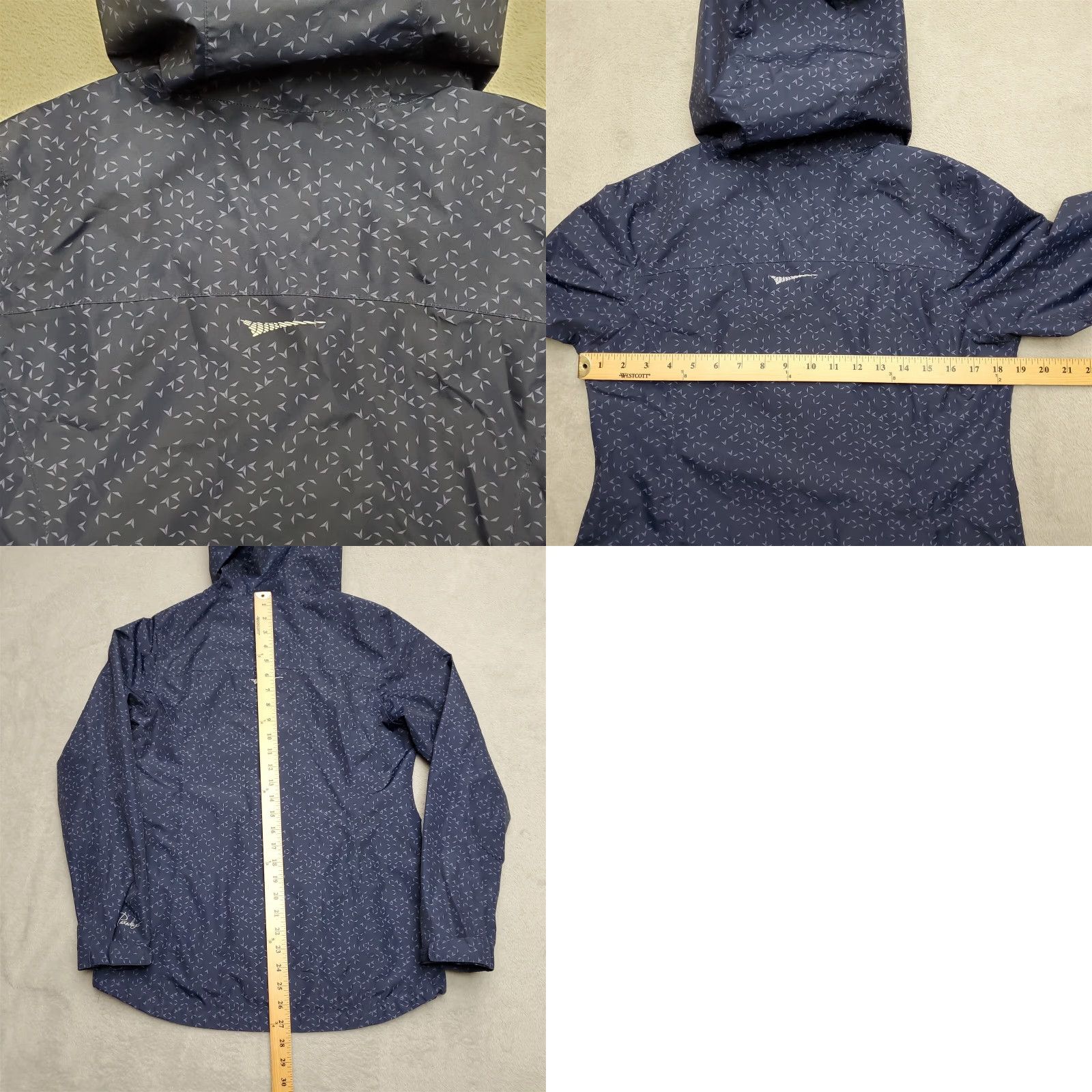 Vintage Paradox Rain Jacket Women S Blue Hooded Zip Pockets Lightweight Polyurethane Waterproof All Seasons Wind-Resistant Size S / US 4 / IT 40 - 8 Thumbnail