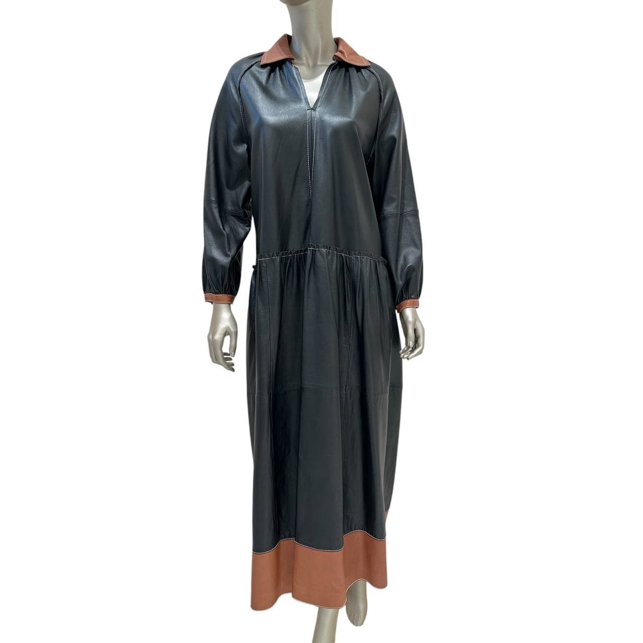 STAND STUDIO Stand Studio Gilda Two-Tone Leather Dress Sz 36 Size XS / US 0-2 / IT 36-38 - 1 Thumbnail
