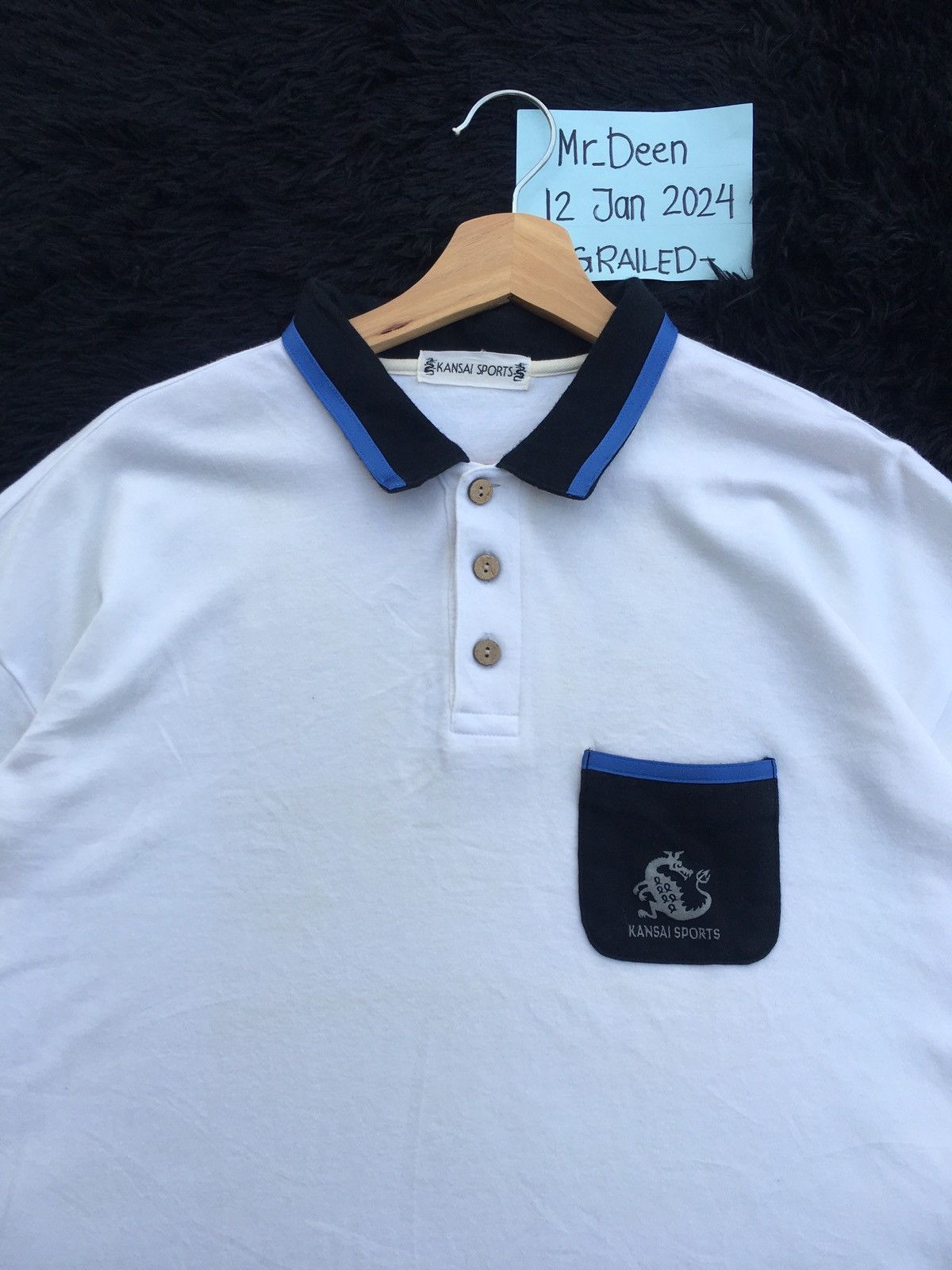 Kansai Yamamoto Rare Vintage 90s KANSAI Sports Polo Shirt Size US L / EU 52-54 / 3 - 12 Thumbnail