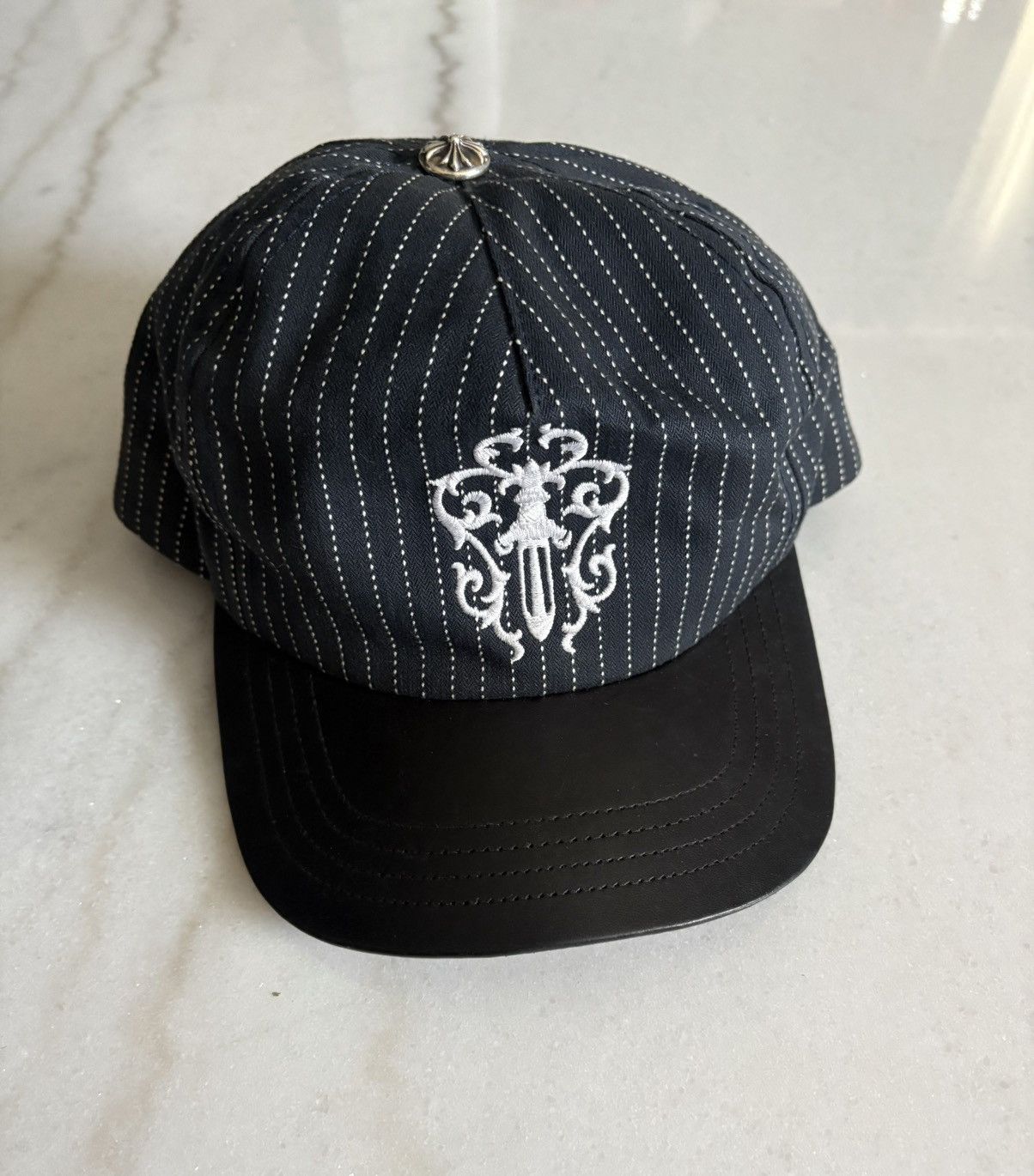 Chrome Hearts Vine Daga Embroidery Corduroy Trucker Cap Chrome Hearts Silk Vine Dagger Hat – Justin Reed main image 4