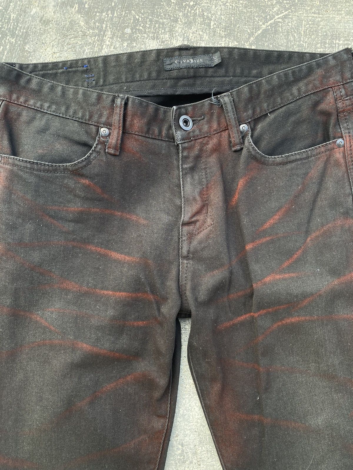 CIVARIZE VINTAGE CIVARIZE JAPAN FLARE GRUNGE PUNK RAVE ZIPPER BOOTCUT Size US 30 / EU 46 - 3 Thumbnail