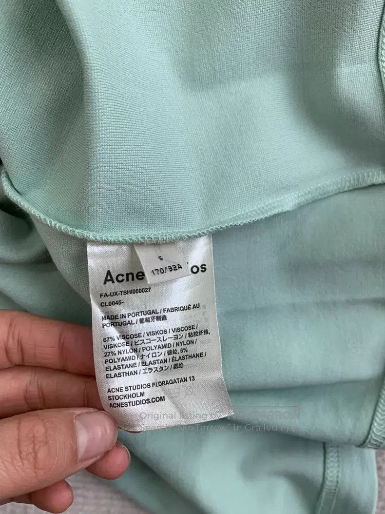 Acne Studios Acne Studios Mint green short-sleeve T-shirt Size US S / EU 44-46 / 1 - 5 Thumbnail