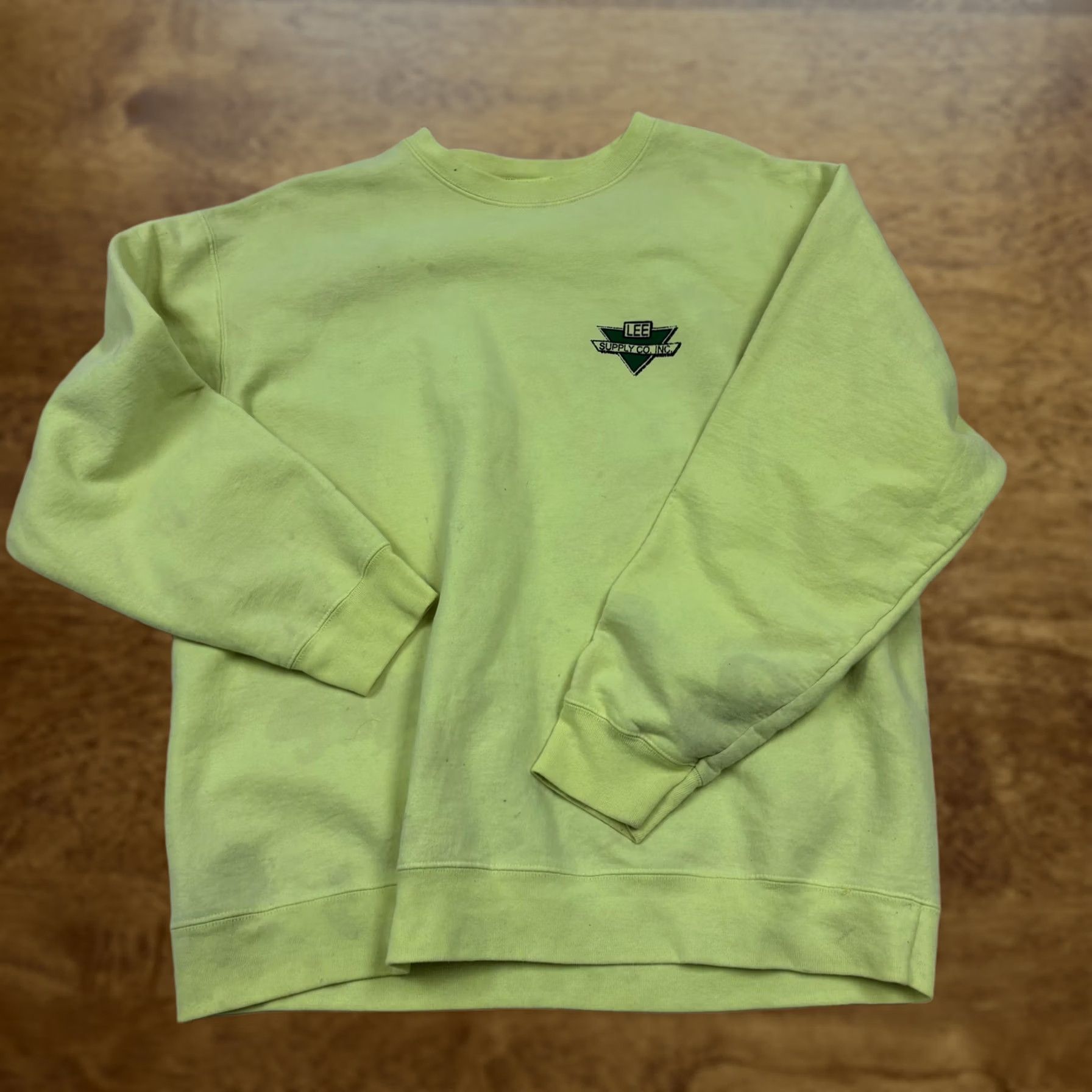 Port & Company VINTAGE Port & Company Sweatshirt Mens XL Yellow Fleece Crewneck Pullover Lee Supply Size US XL / EU 56 / 4 - 1 Thumbnail