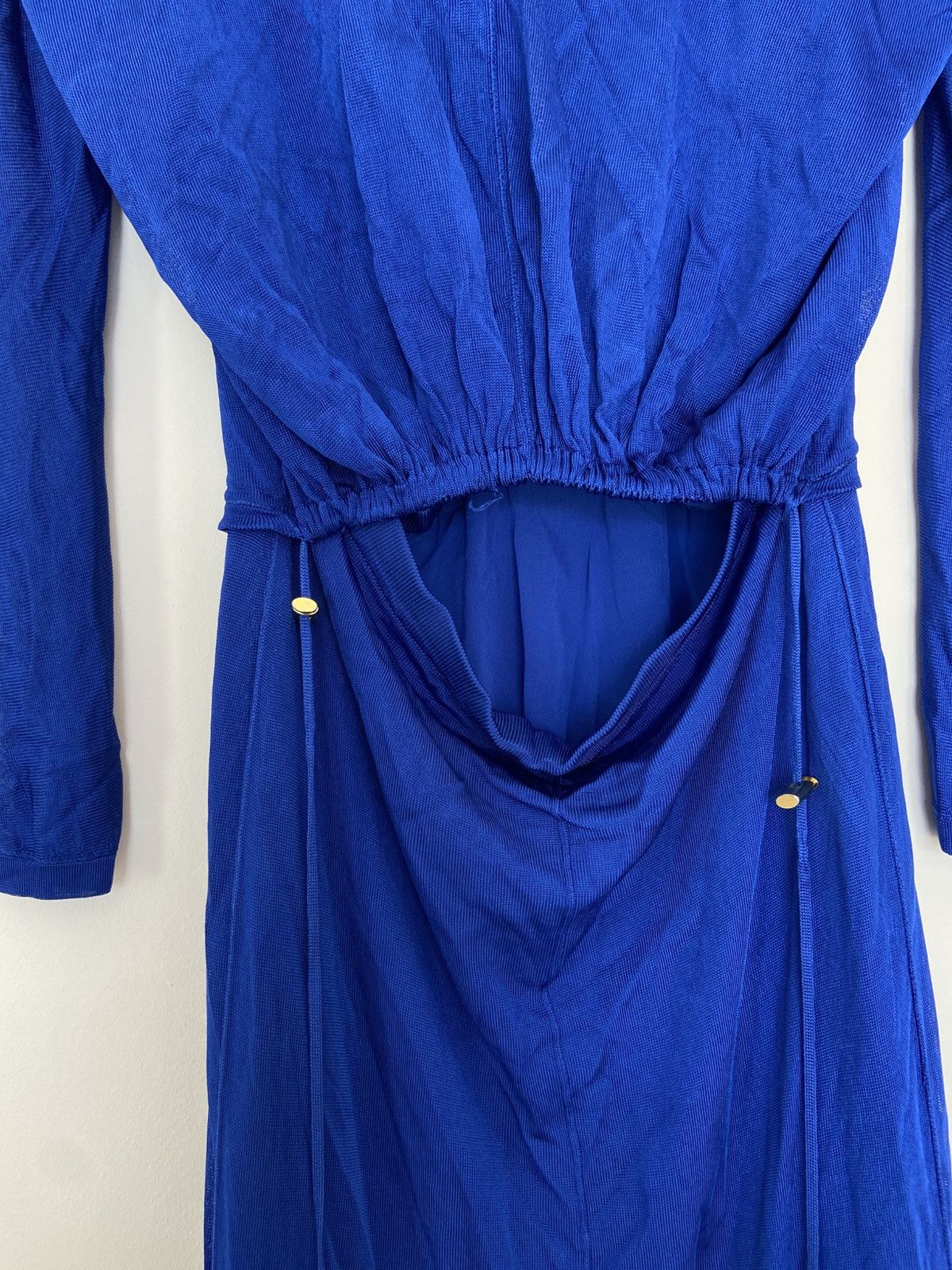 Tom Ford Tom Ford Blue Viscose Zip Hooded Dress Size S / US 4 / IT 40 - 6 Thumbnail