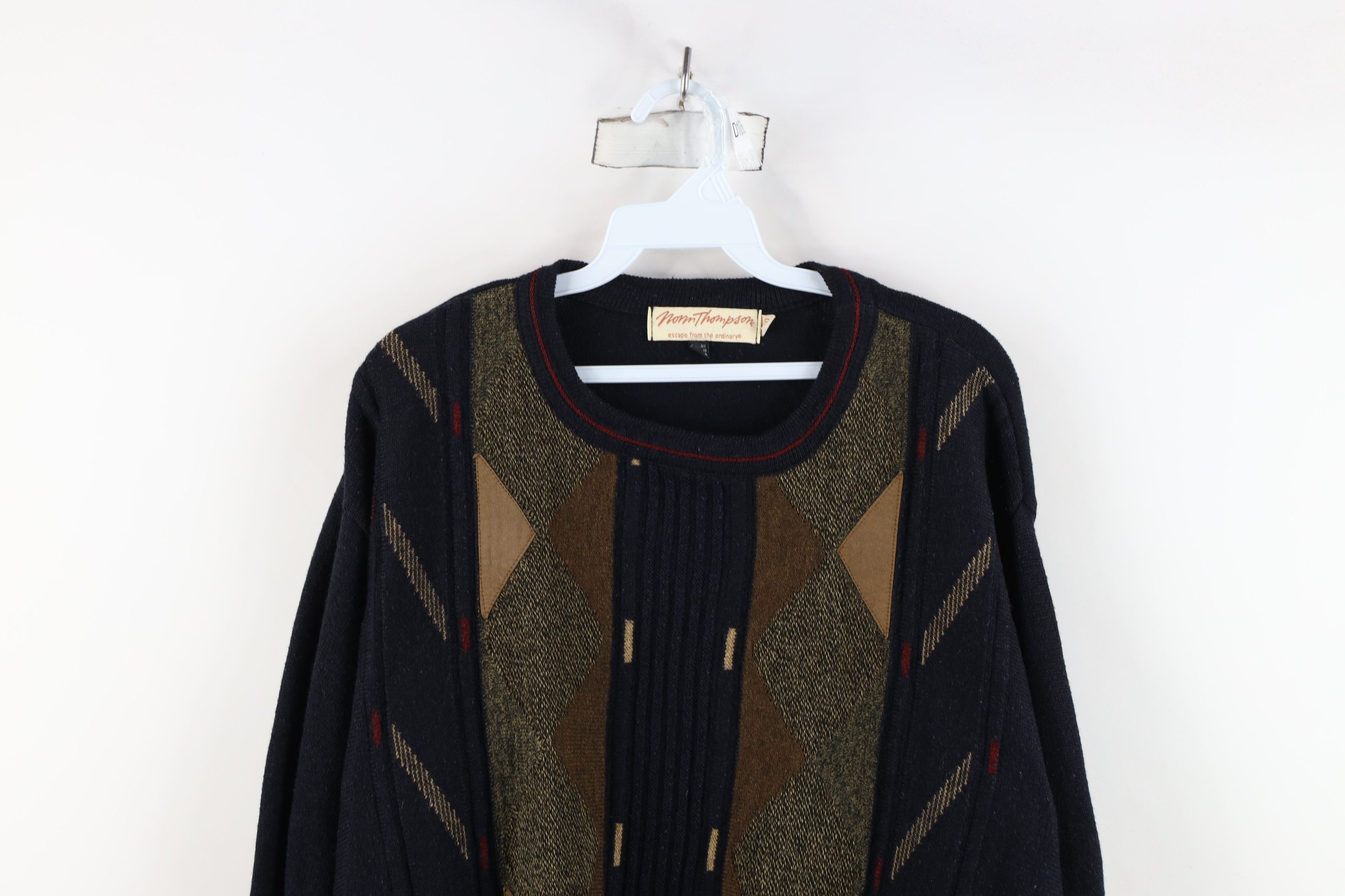 Vintage Vintage 90s Coogi Style Wool Blend Knit Dad Sweater Size US M / EU 48-50 / 2 - 2 Thumbnail