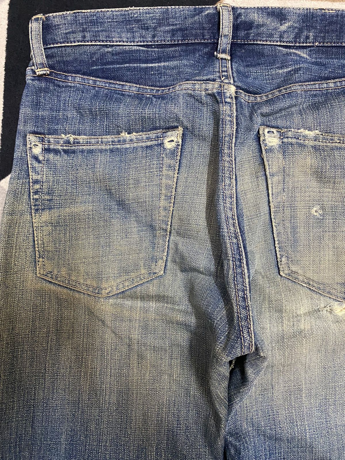 Spellbound Japanese Brand SpellBound Mud Wash Distressed Loose Jeans Size US 31 - 7 Thumbnail