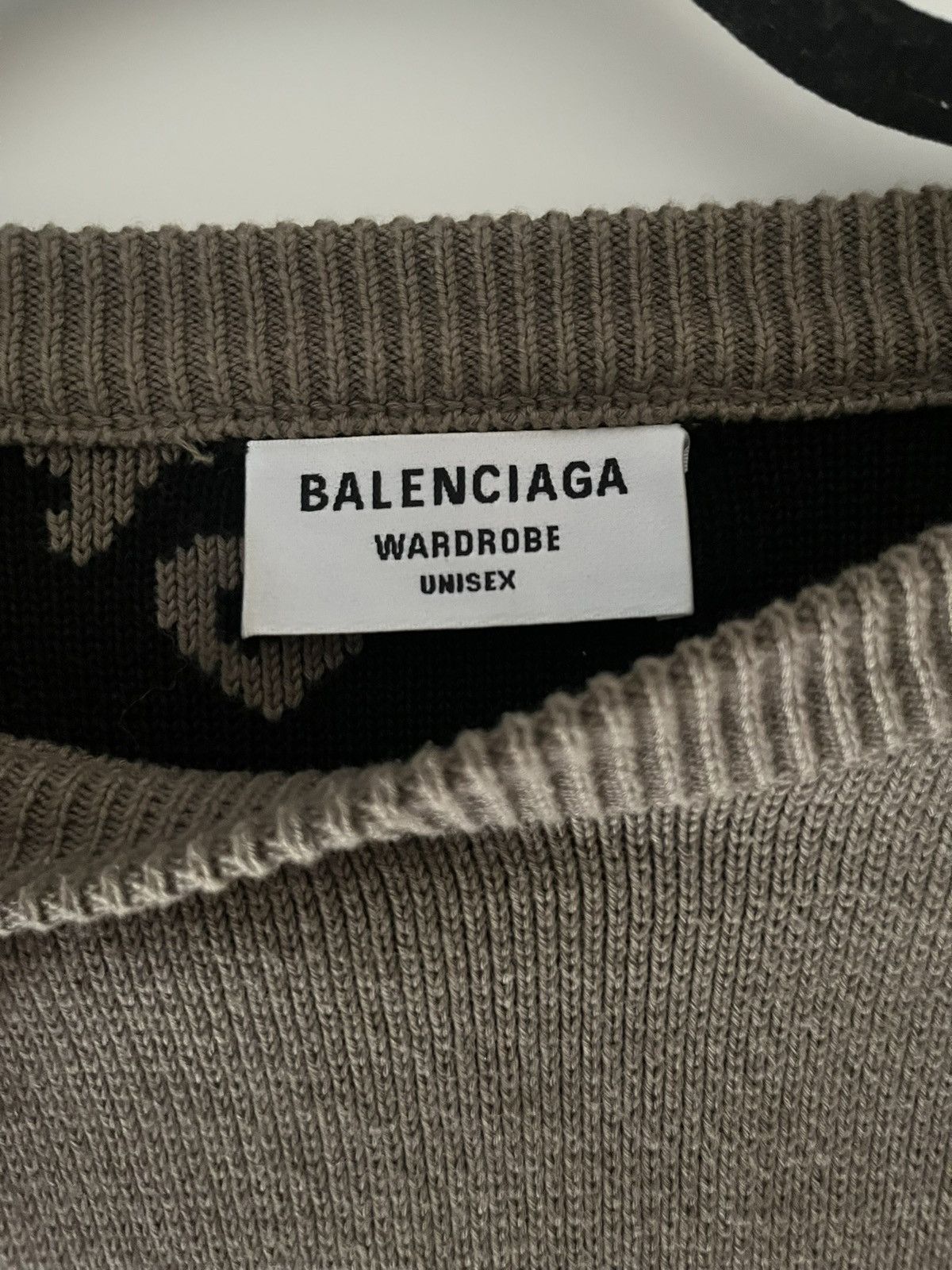 Balenciaga logo knit sweater