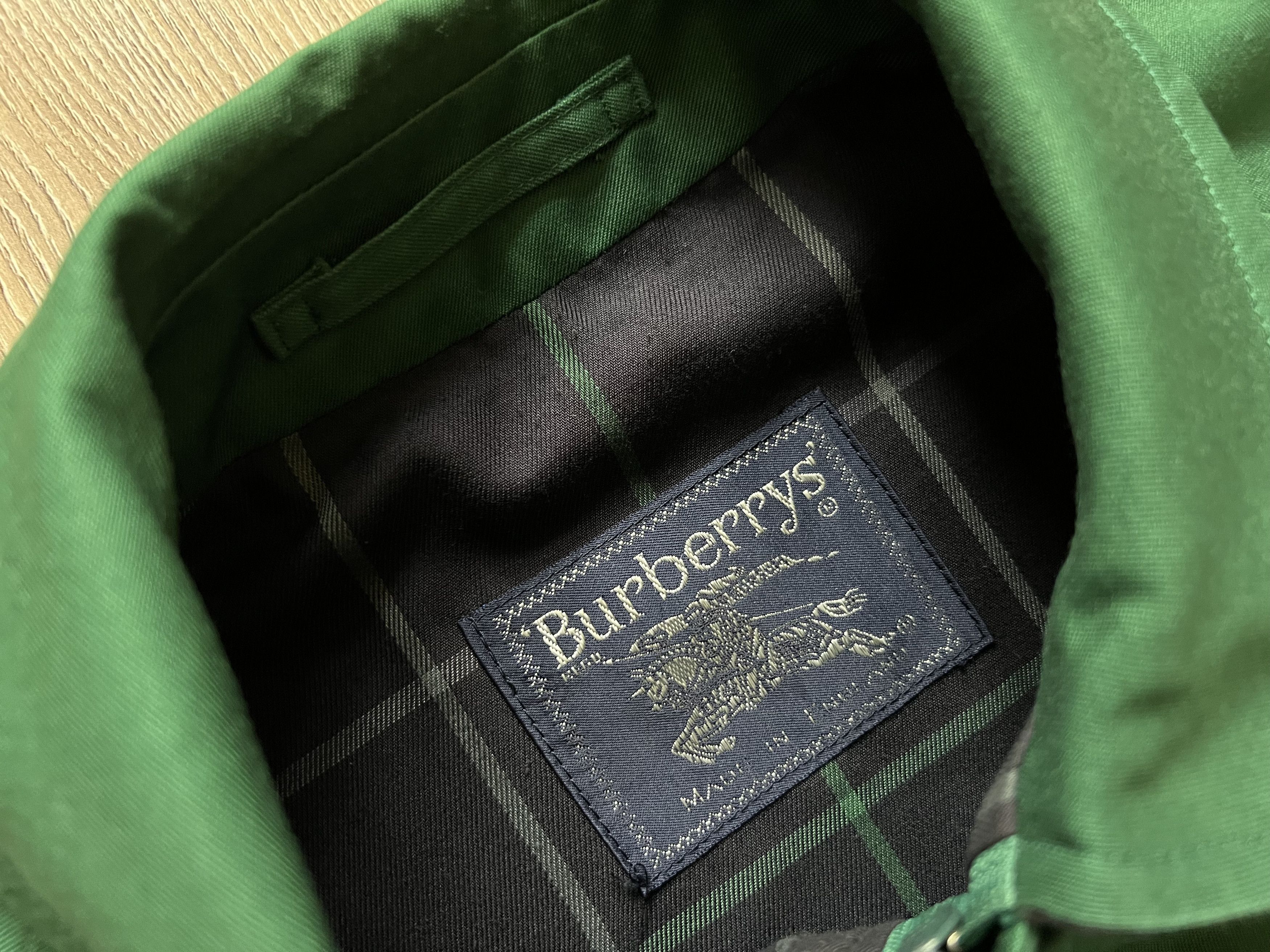 Burberry Vintage Rare Burberrys Green Bomber Jacket Size US S / EU 44-46 / 1 - 5 Thumbnail