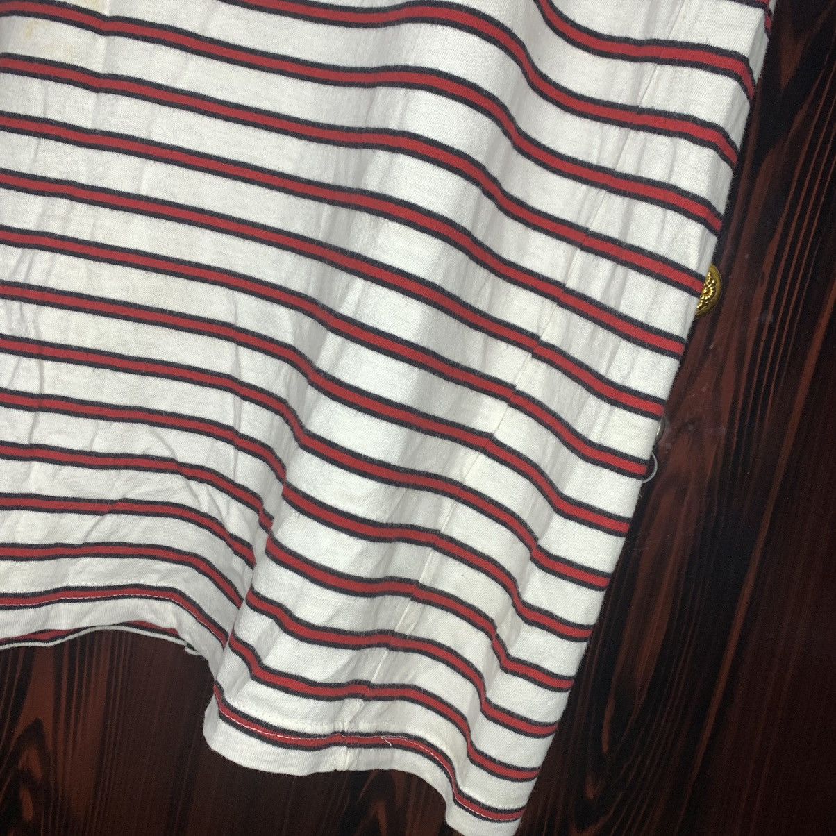 Stussy × Vintage Y2k Vintage Stussy Striped Tee Size US L / EU 52-54 / 3 - 10 Thumbnail
