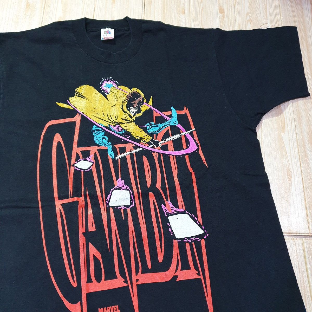 Other Gambit Marvel Comic Images Vintage Shirt 1993 Size US XL / EU 56 / 4 - 1 Thumbnail