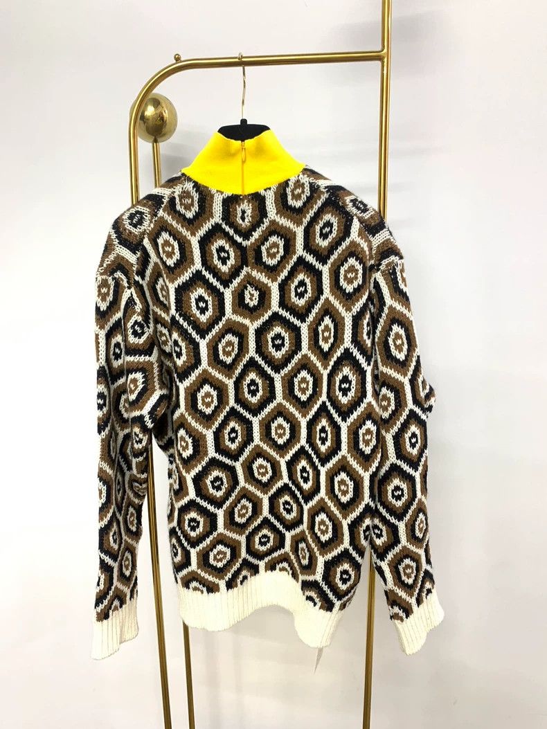 Prada Prada Geometric pattern turtleneck sweater Size XS / US 0-2 / IT 36-38 - 3 Thumbnail