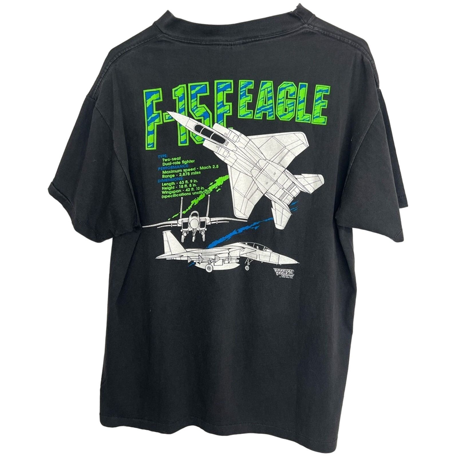 Vintage Vintage 1990 F-15E Strike Eagle Single Stitch Shirt Made USA Size US L / EU 52-54 / 3 - 2 Thumbnail