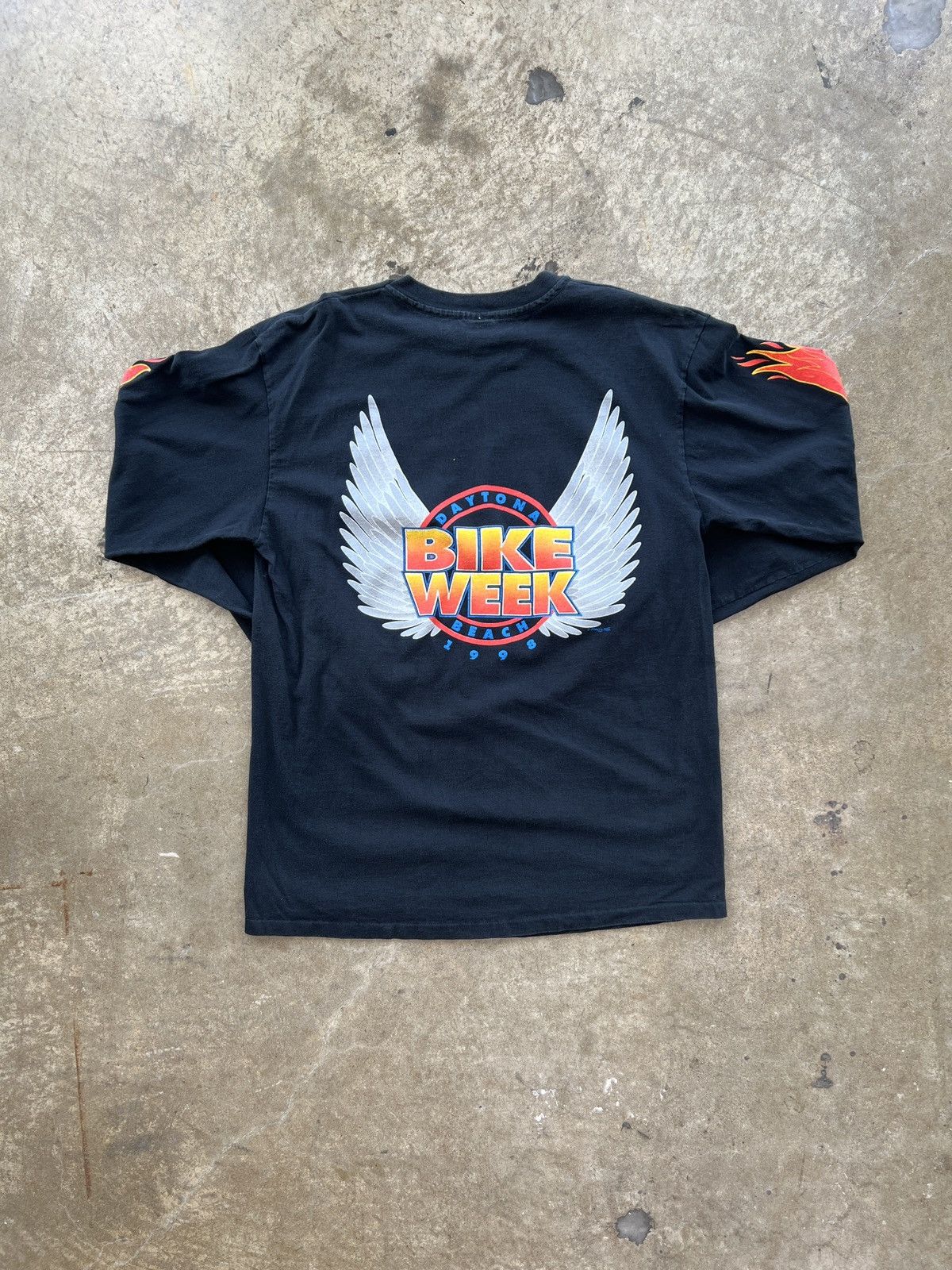 Harley Davidson Vintage 1998 Bike Week Daytona Beach Motorcycle LS Flame 3XL Size US XXL / EU 58 / 5 - 5 Thumbnail