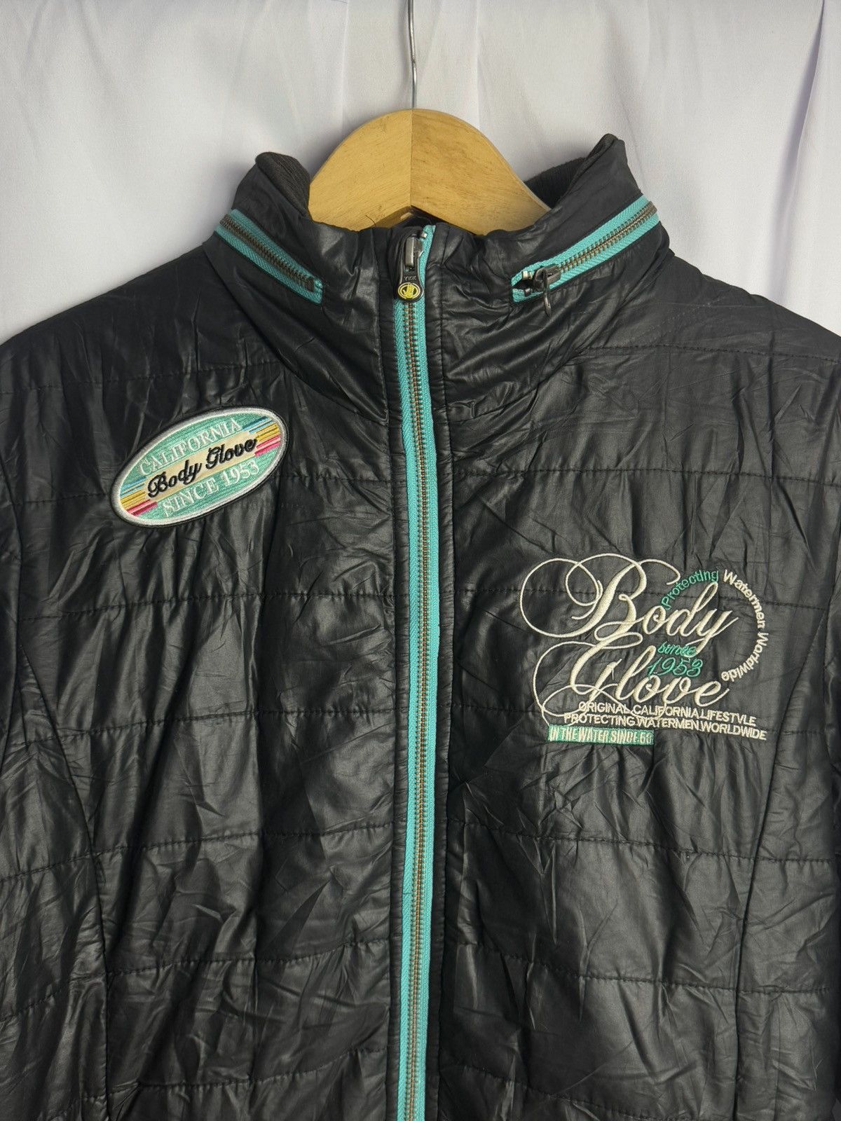 If Six Was Nine × Japanese Brand × Le Grande Bleu (L.G.B.) Bono Poem Puffer Body Glove Hoodie Jacket Size US L / EU 52-54 / 3 - 5 Thumbnail