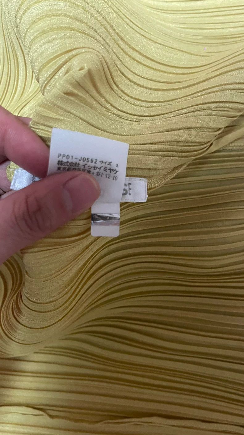 Issey Miyake issey miyake size:3 Yellow pleated cardigan Size XXS / US 00 / IT 34 - 3 Thumbnail