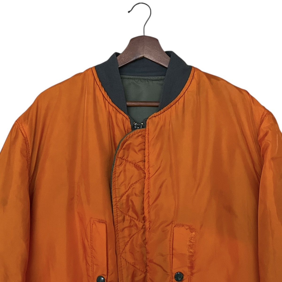 Alpha Industries Vintage Alpha Industries MA-1 Fly Jacket 1980s Size US XL / EU 56 / 4 - 11 Thumbnail