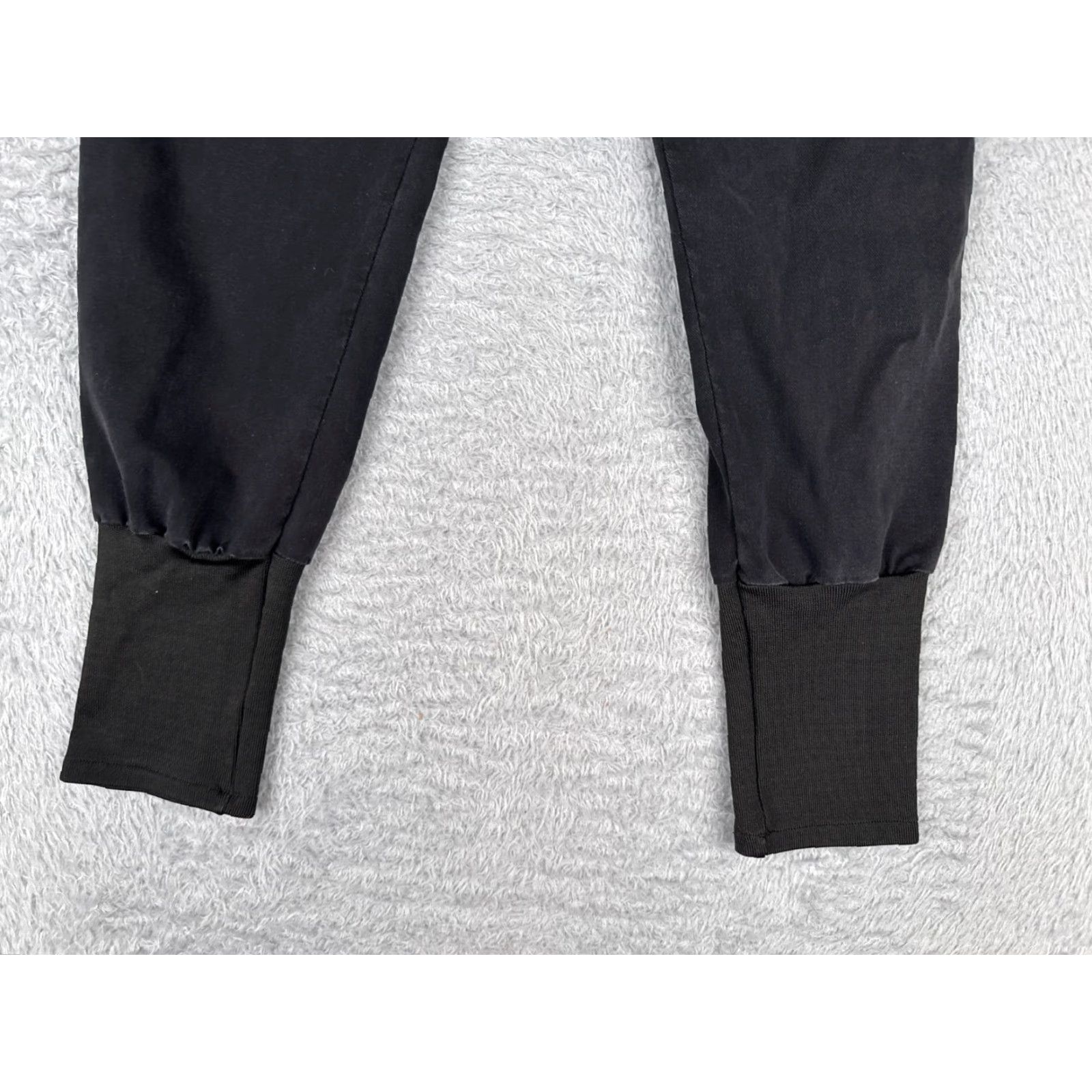 Vintage XVTU Pants Women Small Black Cargo Jogger Tapered Cotton High Rise 28x25 Size 28" / US 6 / IT 42 - 2 Thumbnail