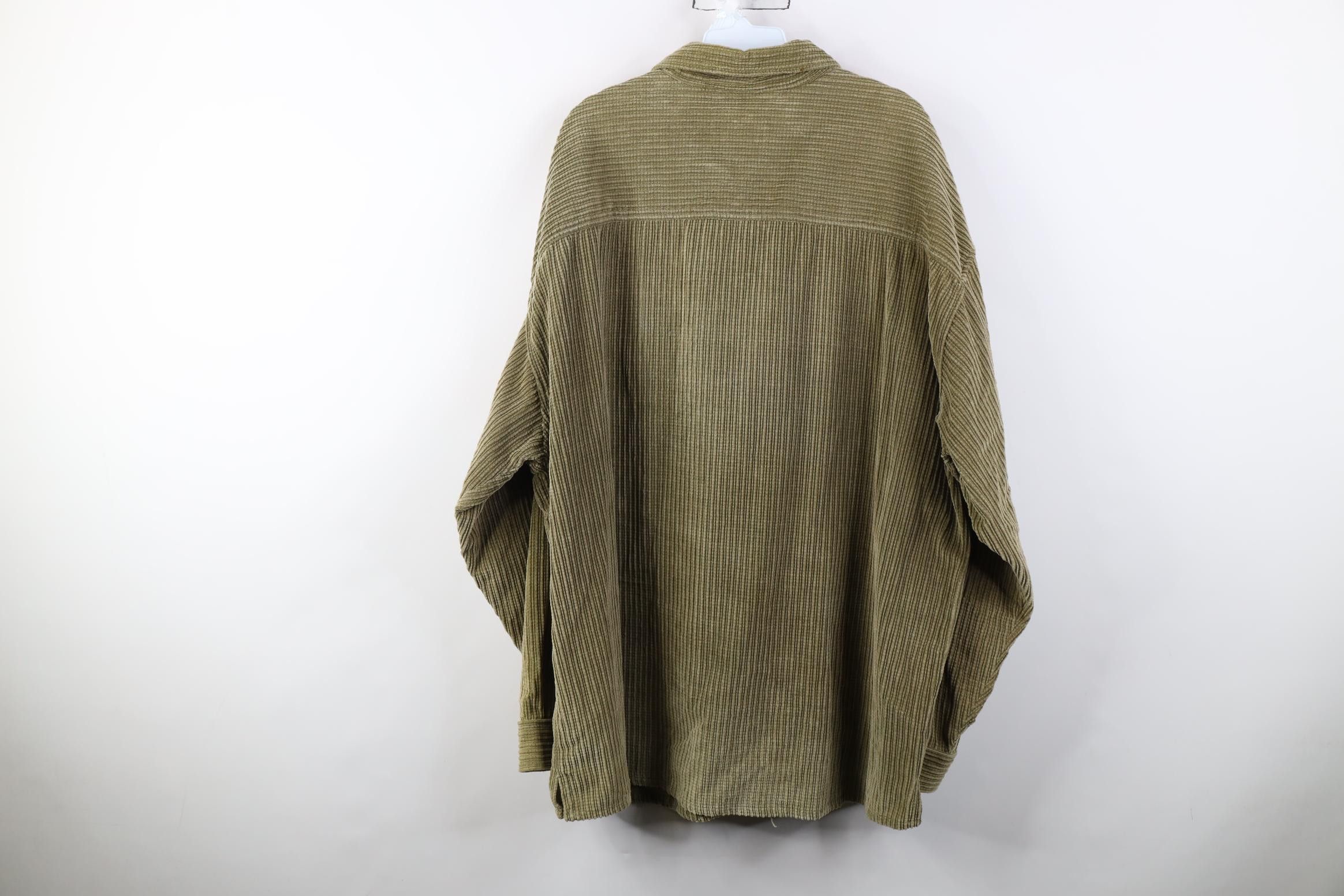 Vintage Vintage 90s Streetwear Fit Corduroy Shirt Jacket Jac Shirt Size US XL / EU 56 / 4 - 11 Thumbnail