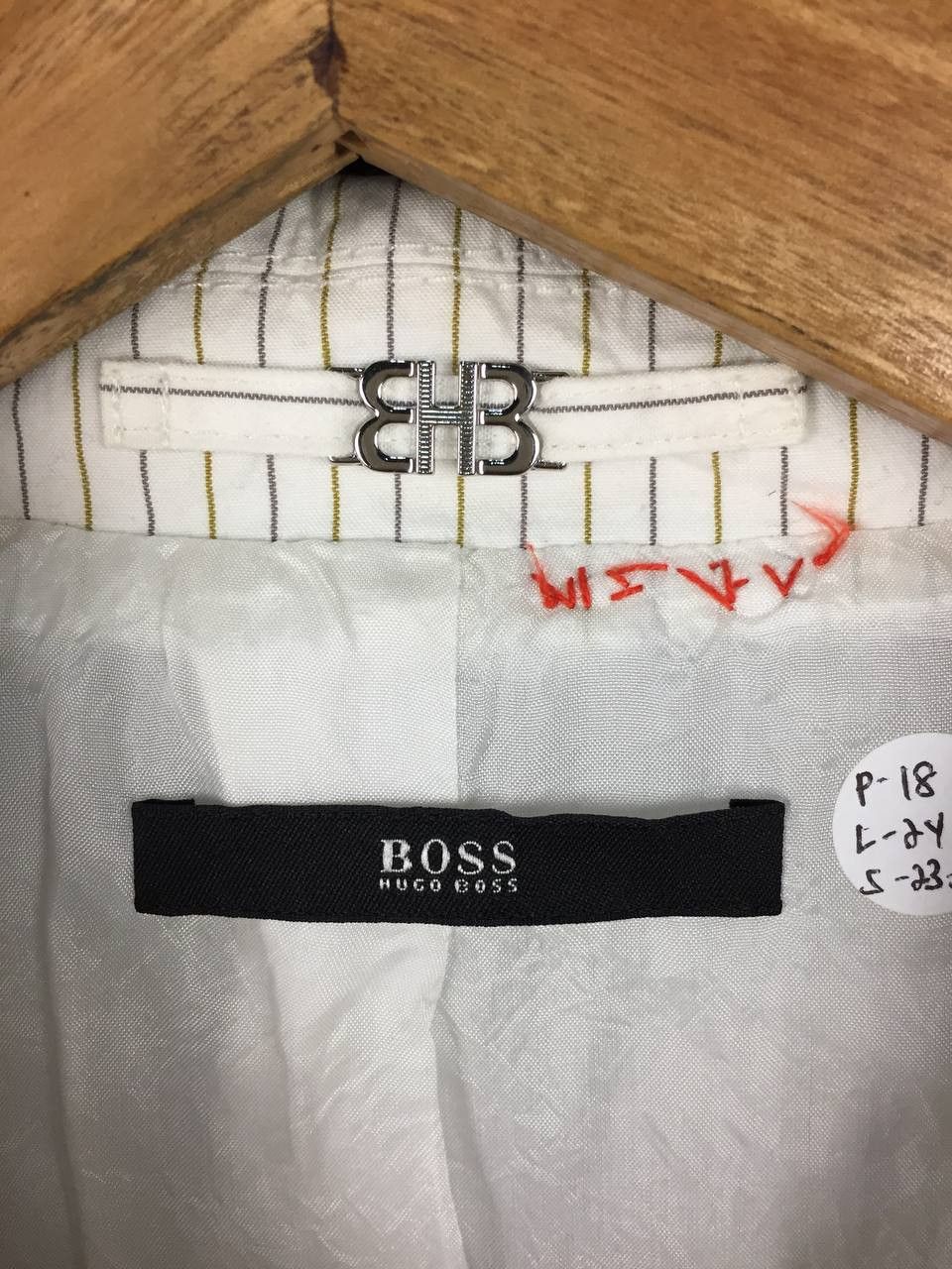 Hugo Boss Hugo Boss Women's Pinstripe Utility Blazer Summer Jacket Size S / US 4 / IT 40 - 12 Thumbnail