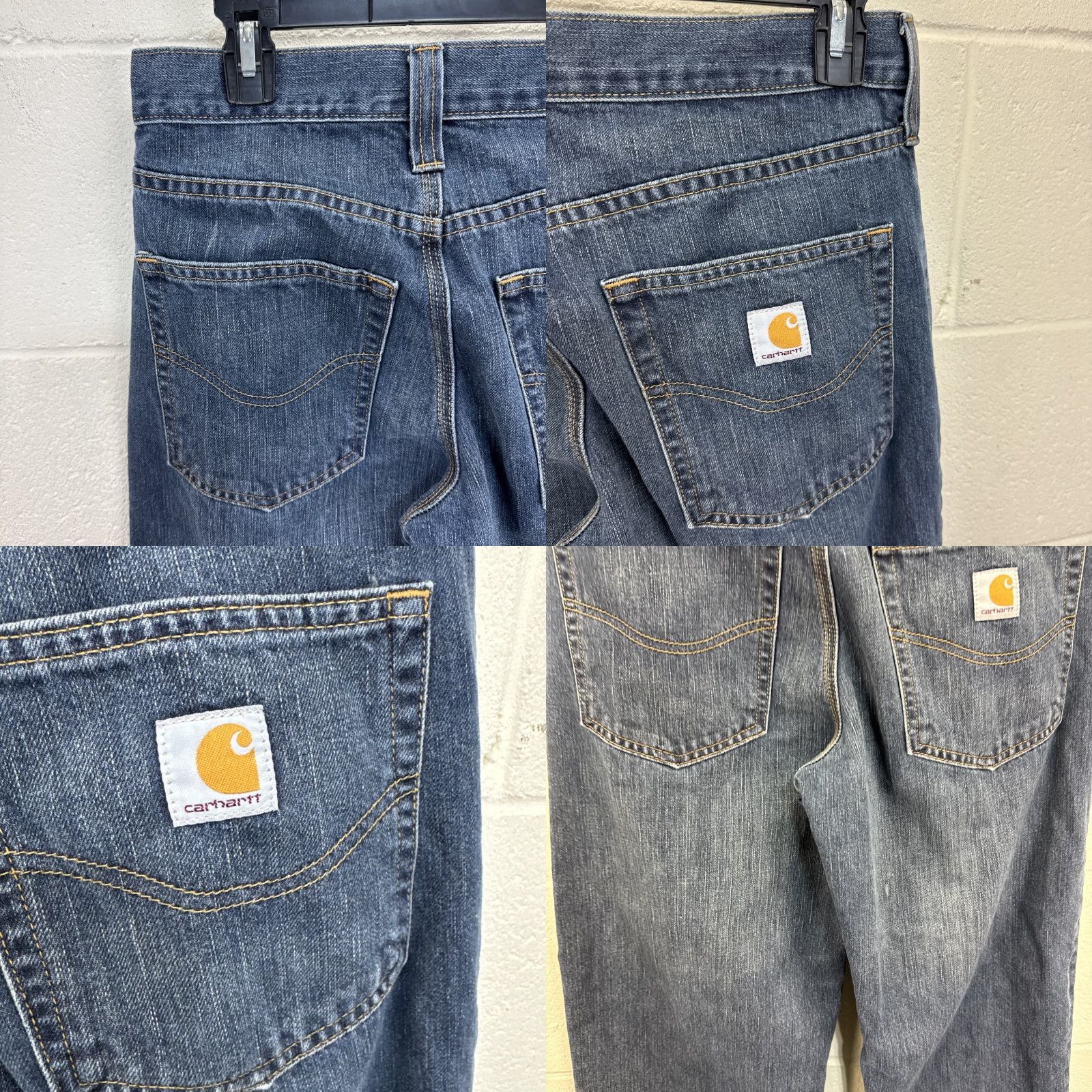 Carhartt Carhartt Jeans Denim Relaxed Fit Size 30x32 101483-968 Blue Medium Wash Men 5-Pocket Logo Workwear Classic 90s Grunge Motorcycle USA Size US 30 / EU 46 - 8 Thumbnail