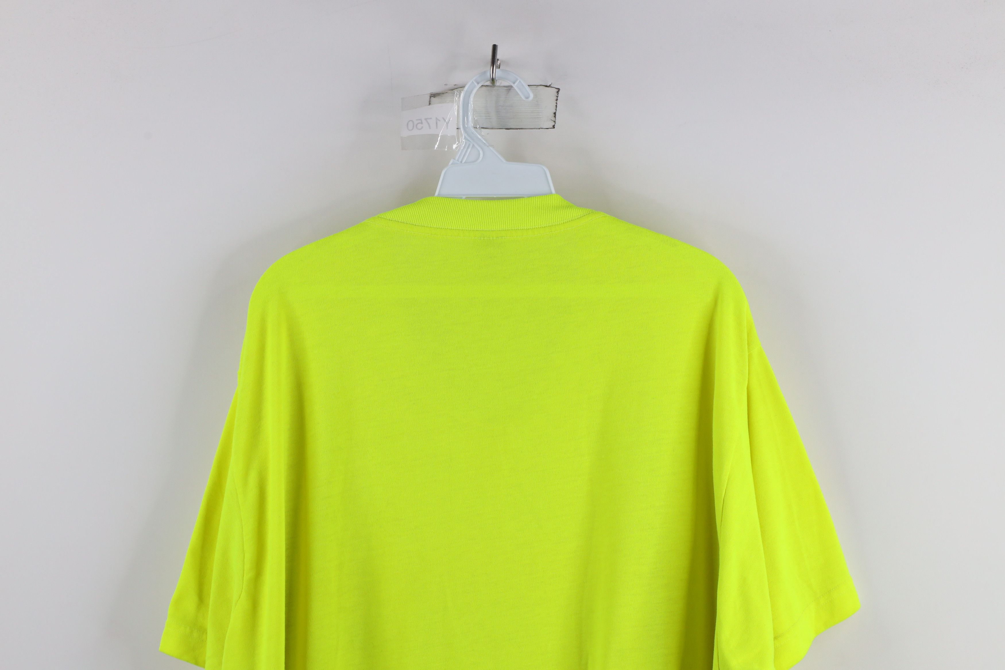 Vintage Vintage 90s Streetwear Florida Pocket T-Shirt Neon Yellow Size US XXL / EU 58 / 5 - 12 Thumbnail
