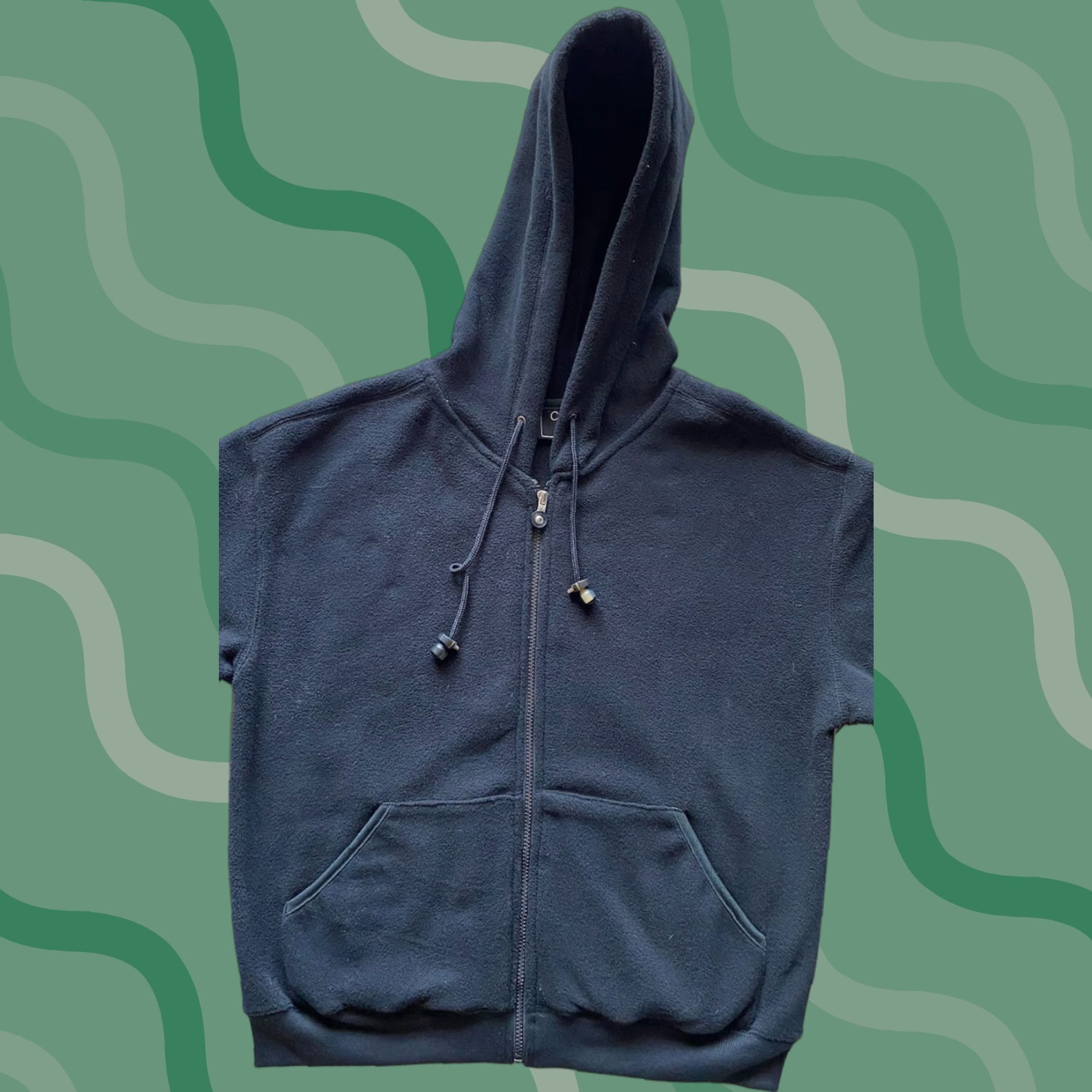 Vintage NWT Coaco New York Fleece Jacket Women’s Black Hooded, M, Regular Size, Jacket, Women, Polyester, Coat Size M / US 6-8 / IT 42-44 - 1 Thumbnail
