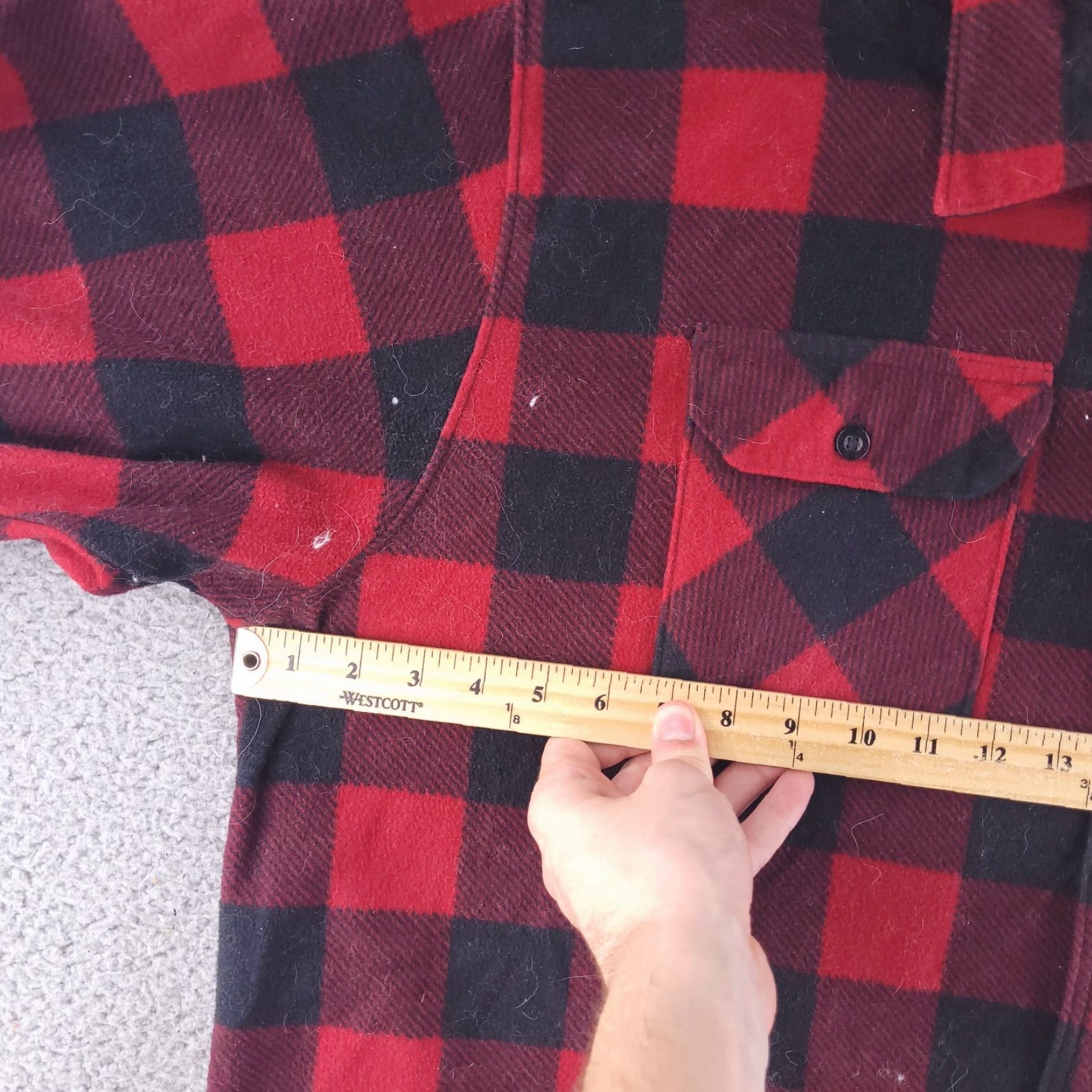 Wrangler Wrangler Shirt Mens 3XL Red Black Polyester Flannel Work Casual Warm Checks Long Sleeve Button-Up Multicolor Mens Size US XXL / EU 58 / 5 - 3 Thumbnail