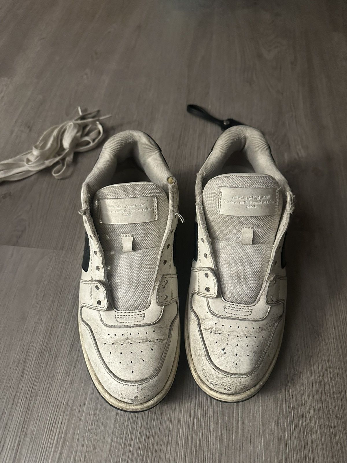 Off-White Size 7.5 - Off-White Out Of Office OOO White - 16251576 Size US 7.5 / EU 40-41 - 2 Thumbnail