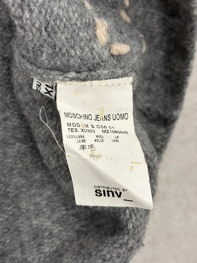 Moschino Moschino Grey Trompe L’Œil Wool Turtleneck Sweater Size US S / EU 44-46 / 1 - 11 Thumbnail